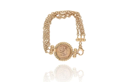 Bracciale con Sterlina inglese - Asta Preziosi Bracciale con Sterlina inglese - Asta Preziosi