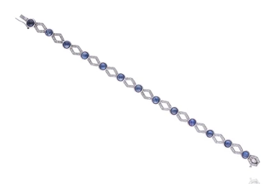 Bracciale con zaffiri e diamanti - Asta Preziosi