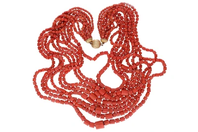 Collana con corallo - Asta Preziosi Collana con corallo - Asta Preziosi