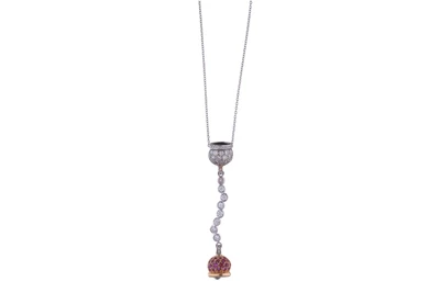 Collana con pendente con diamanti, rubini e pietre - Asta Preziosi Collana con pendente con diamanti, rubini e pietre - Asta Preziosi
