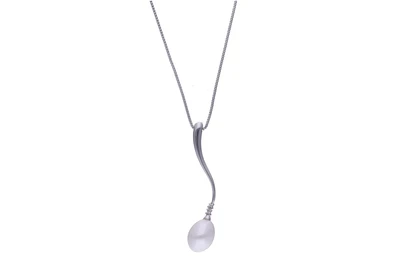 Collana con pendente con perla coltivata e diamanti - Asta Preziosi Collana con pendente con perla coltivata e diamanti - Asta Preziosi