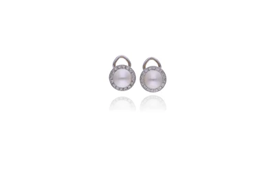 Orecchini con diamanti e perle coltivate - Asta Preziosi Orecchini con diamanti e perle coltivate - Asta Preziosi