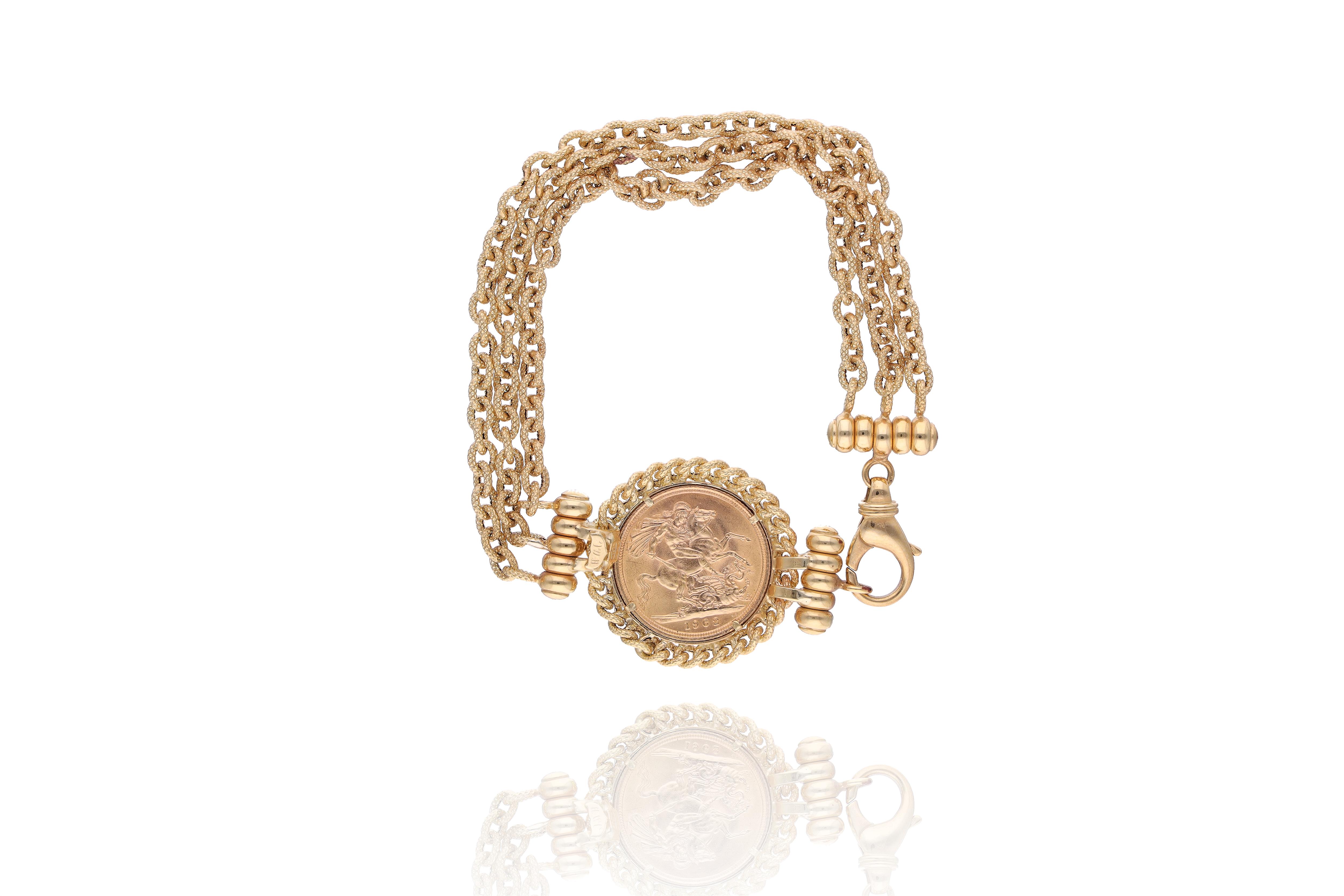 Bracciale con Sterlina inglese - Asta Preziosi