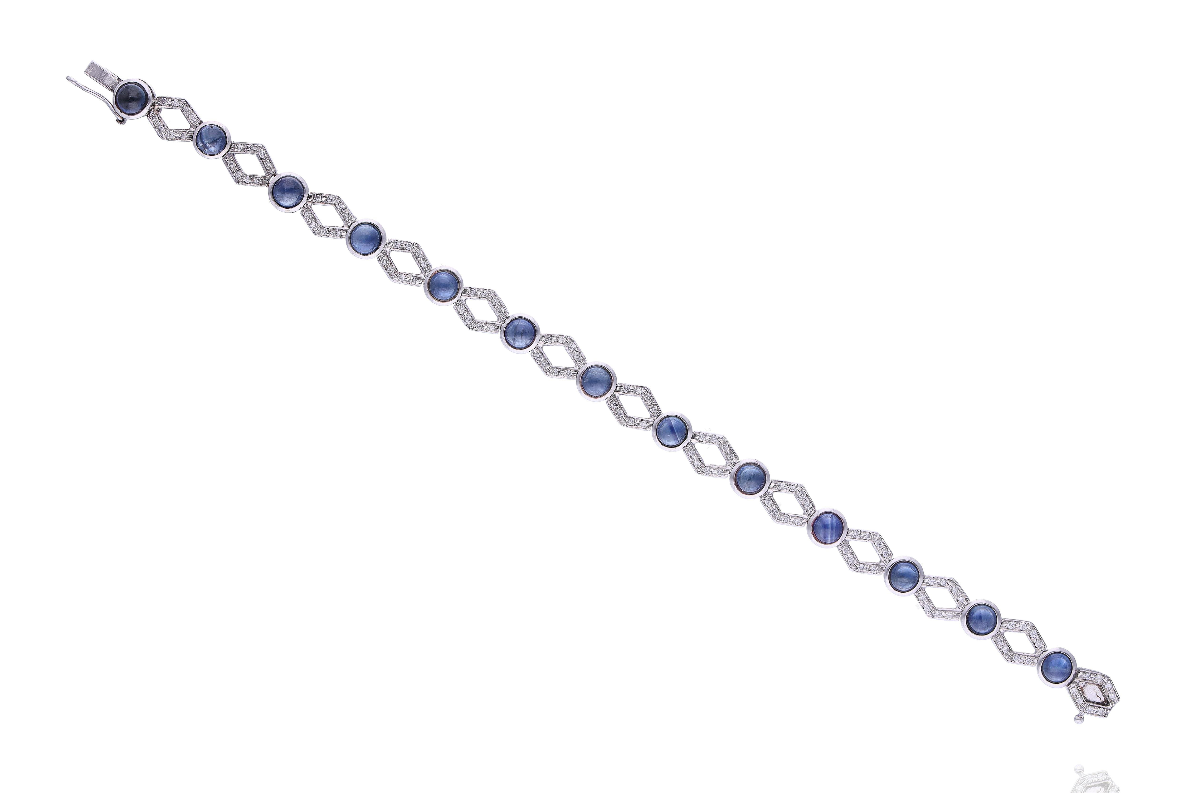 Bracciale con zaffiri e diamanti - Asta Preziosi