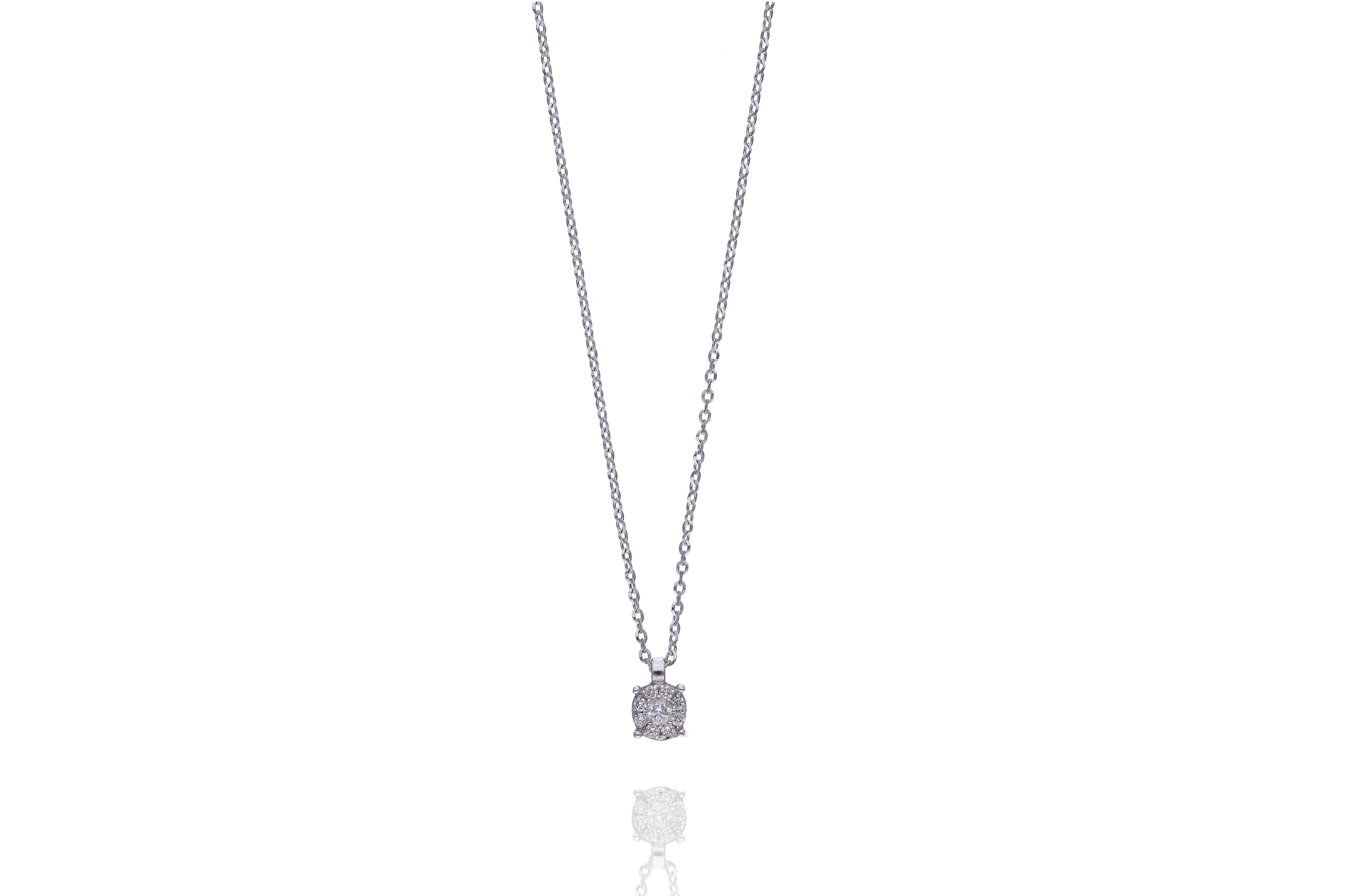 Collana con pendente con diamanti - Asta Preziosi