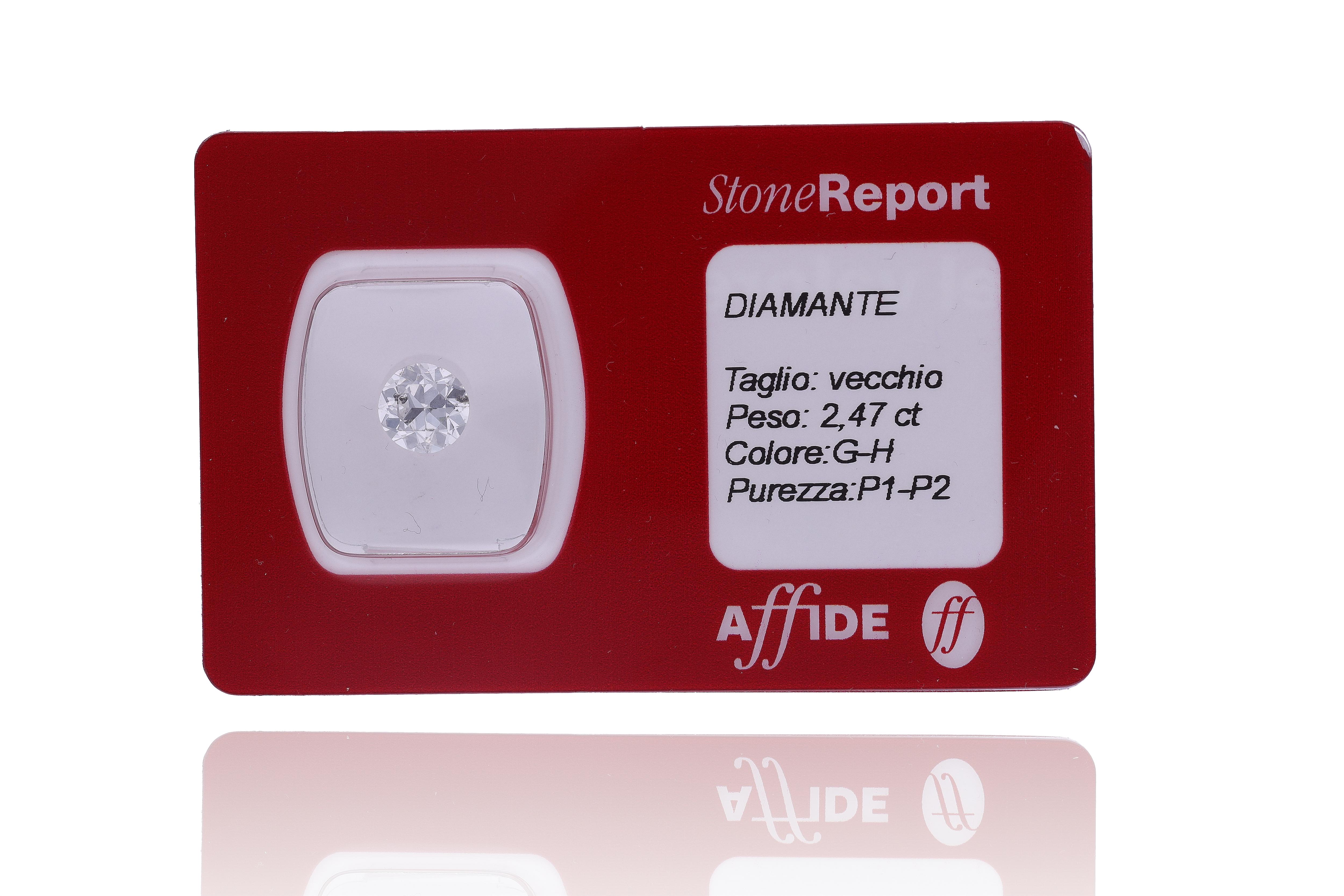 Diamante taglio vecchio, 2,47 ct - Asta Preziosi