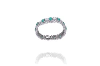 Bracciale con diamanti e smeraldi - Asta Preziosi Bracciale con diamanti e smeraldi - Asta Preziosi