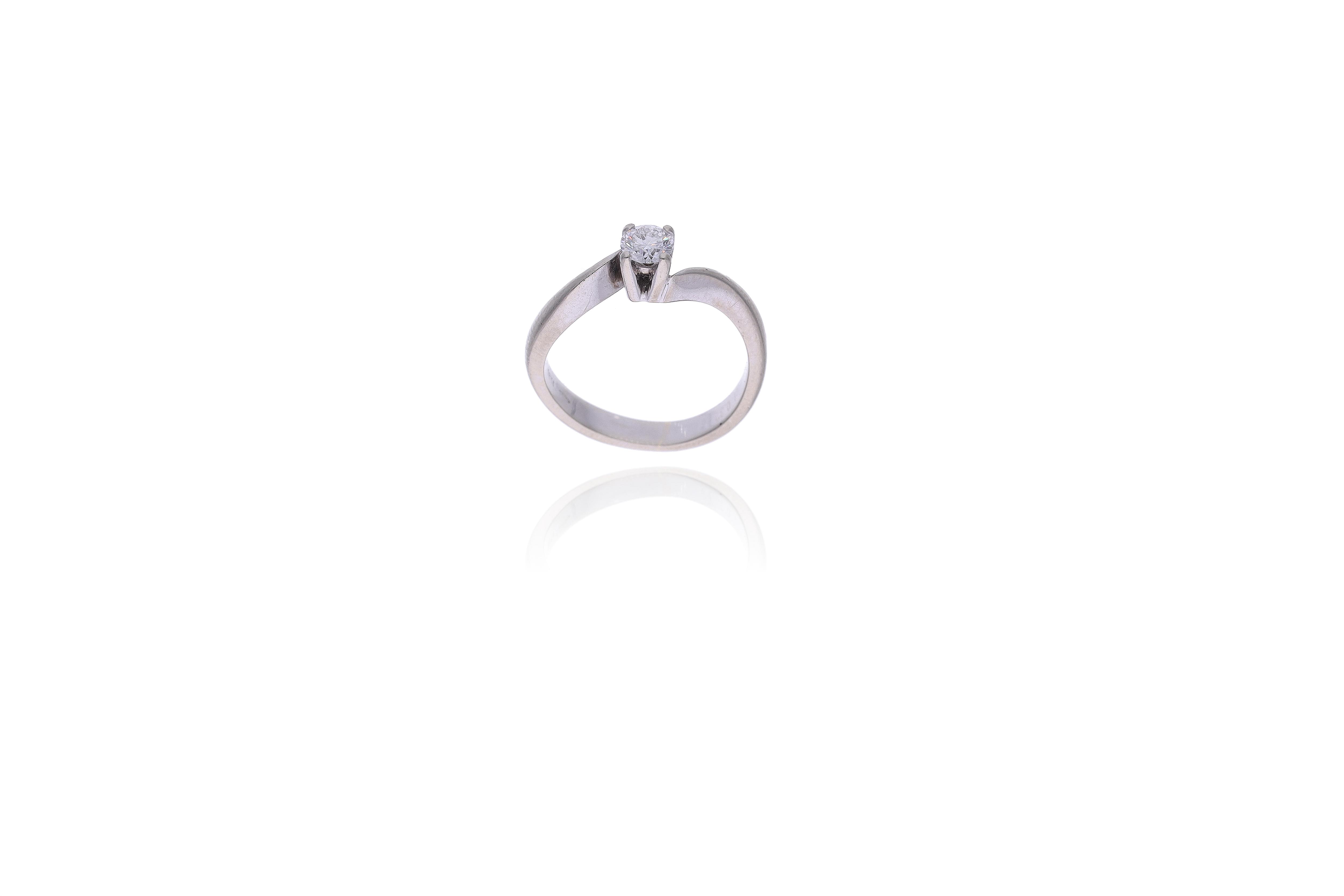 Anello con diamante - Asta Preziosi