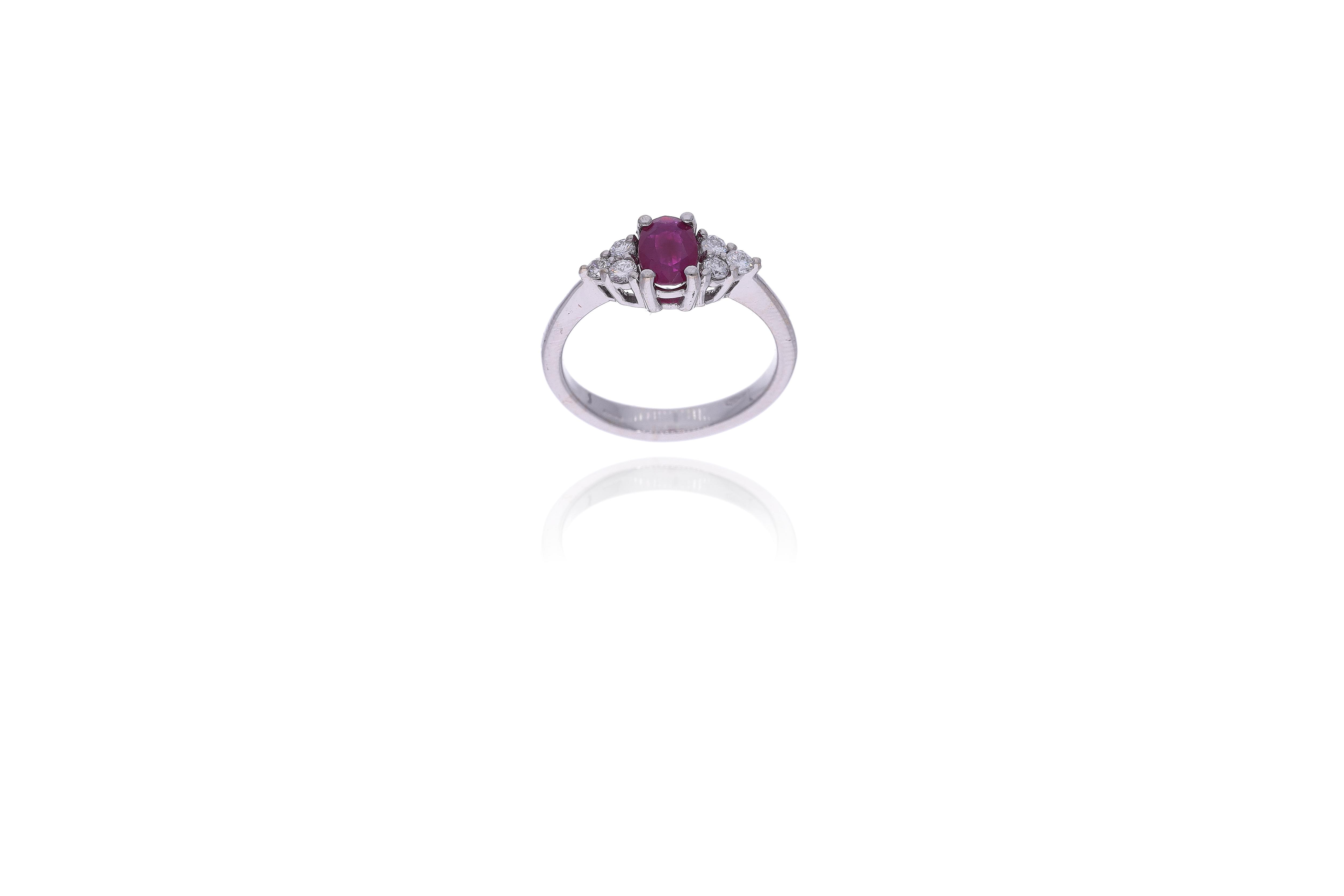 Anello con rubino e diamanti - Asta Preziosi