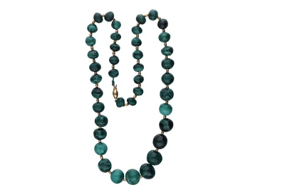 Collana con malachite - Asta Preziosi Collana con malachite - Asta Preziosi