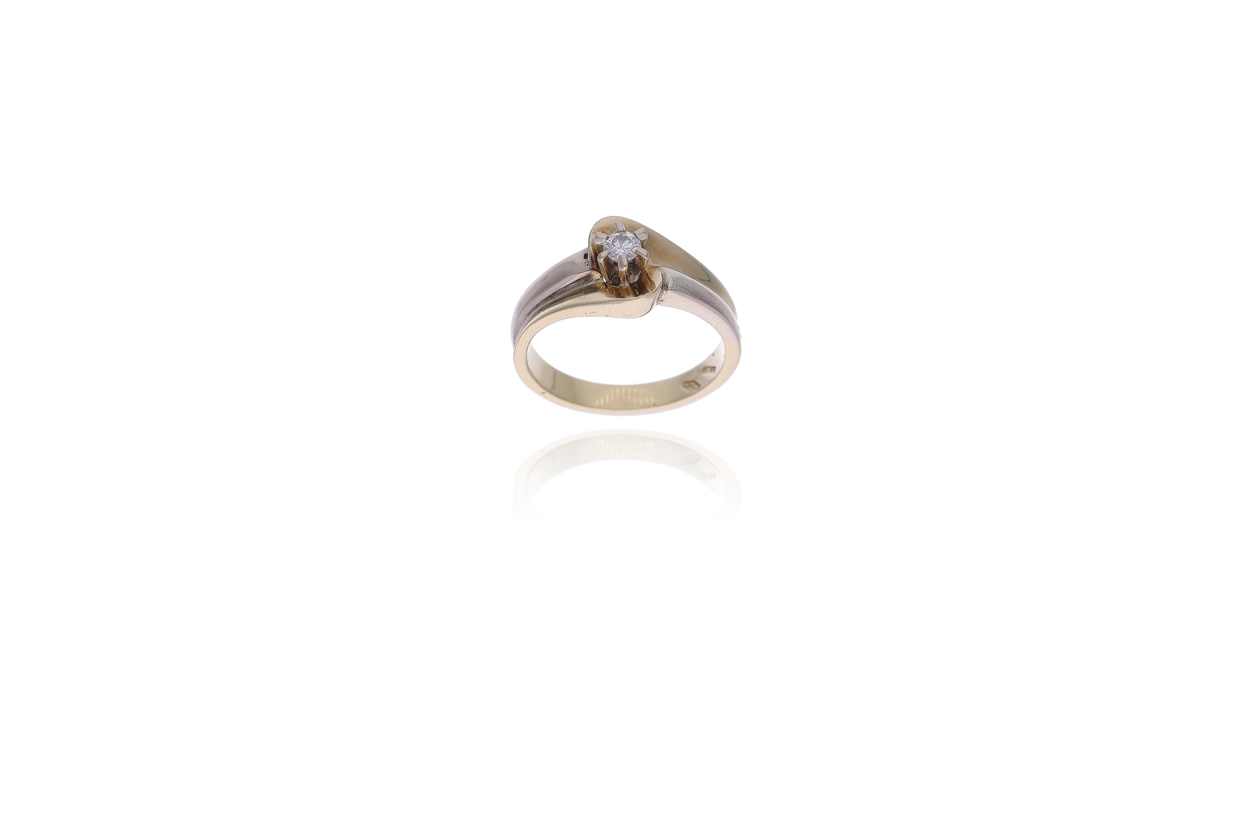 Anello con diamante - Asta Preziosi