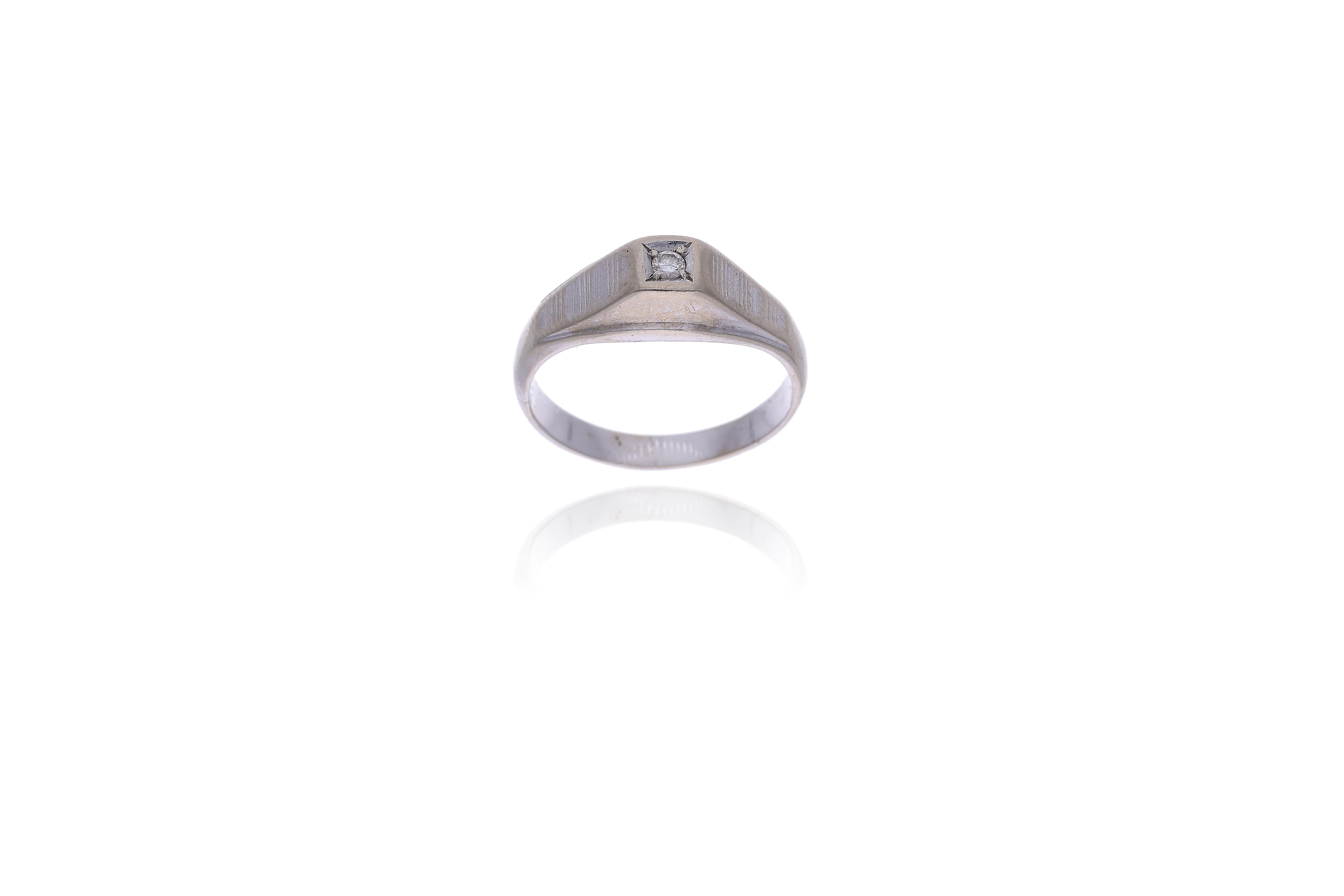 Anello con diamante - Asta Preziosi