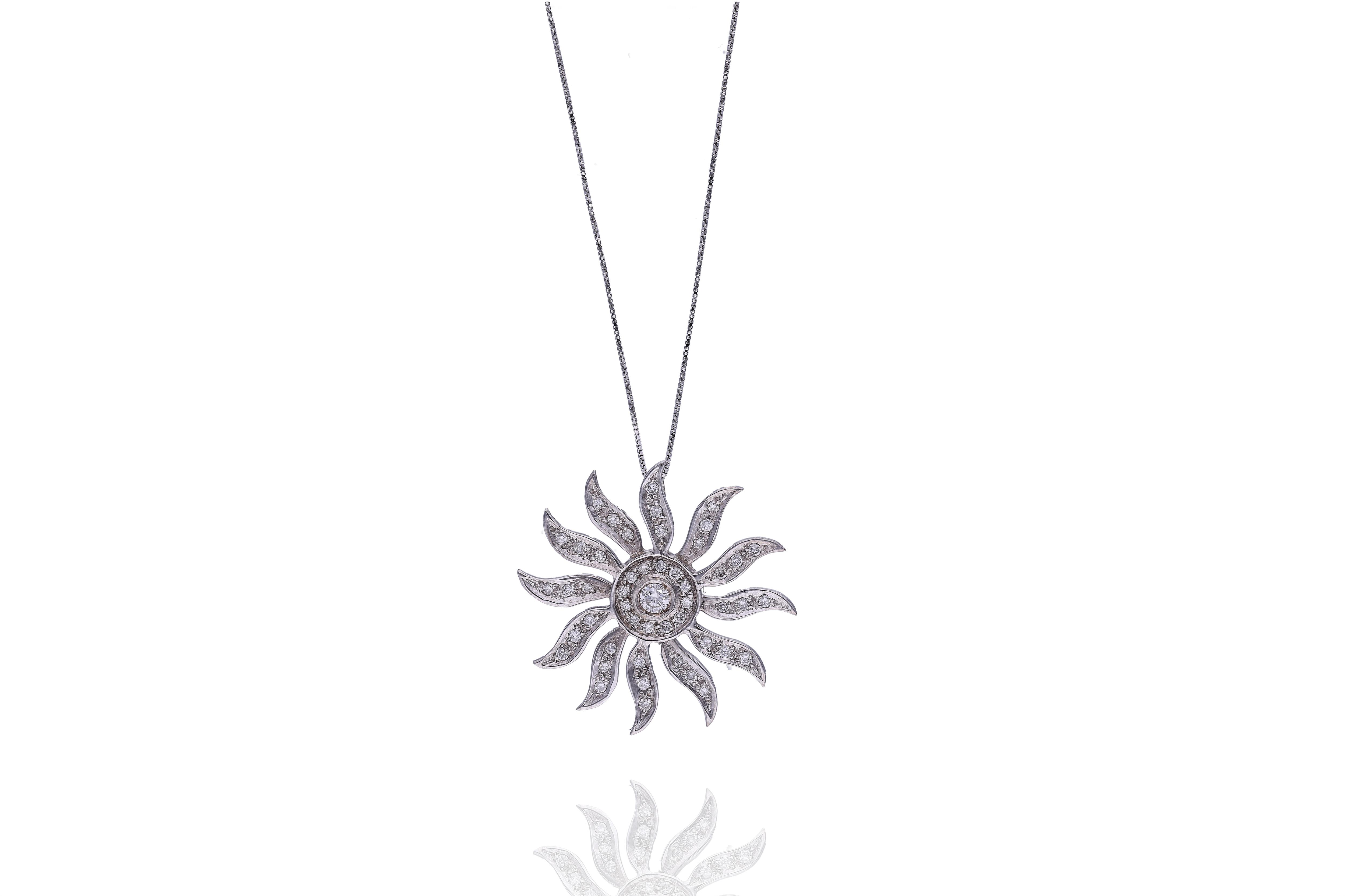 Collana con ciondolo, diamanti - Asta Preziosi