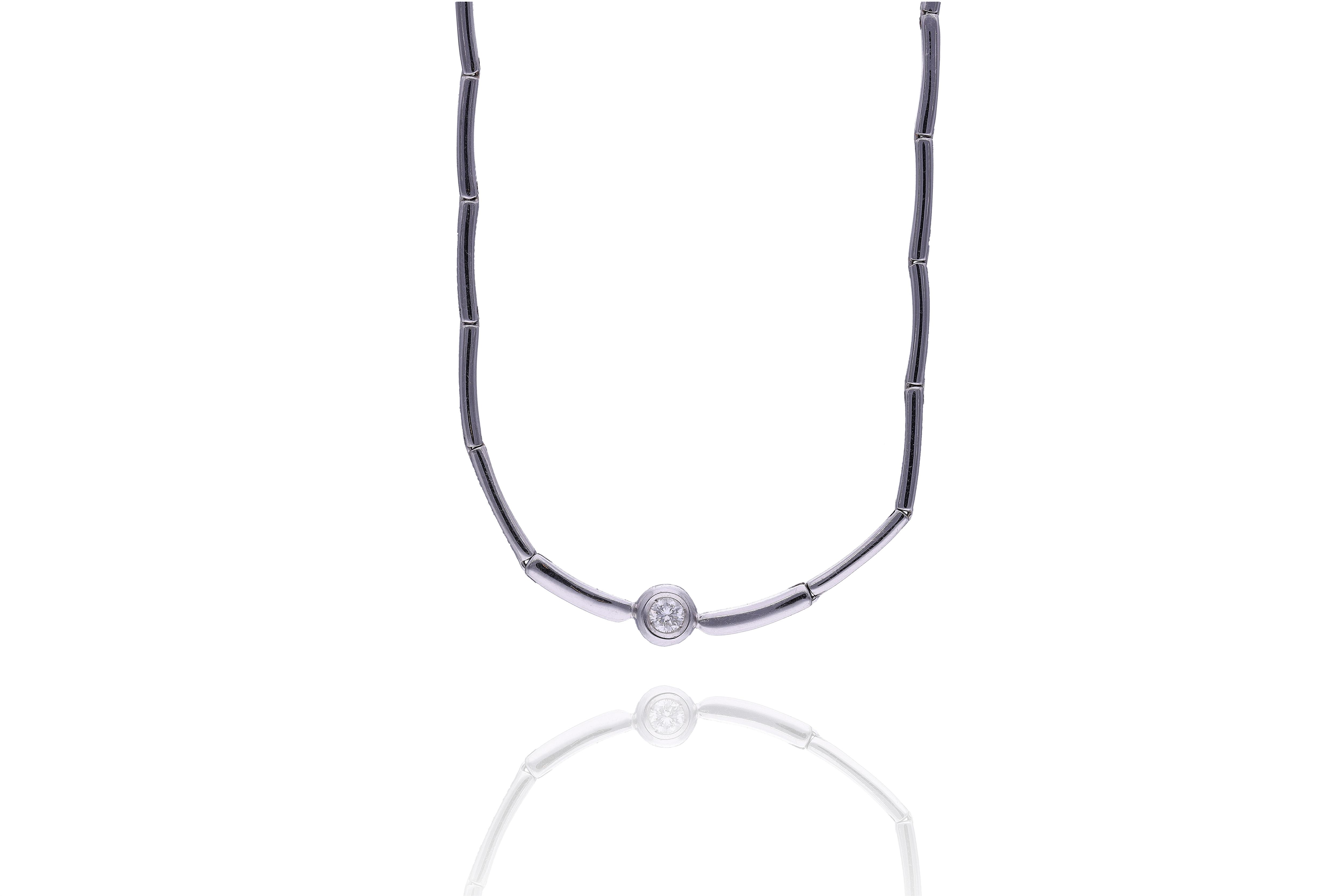 Collana con diamante - Asta Preziosi