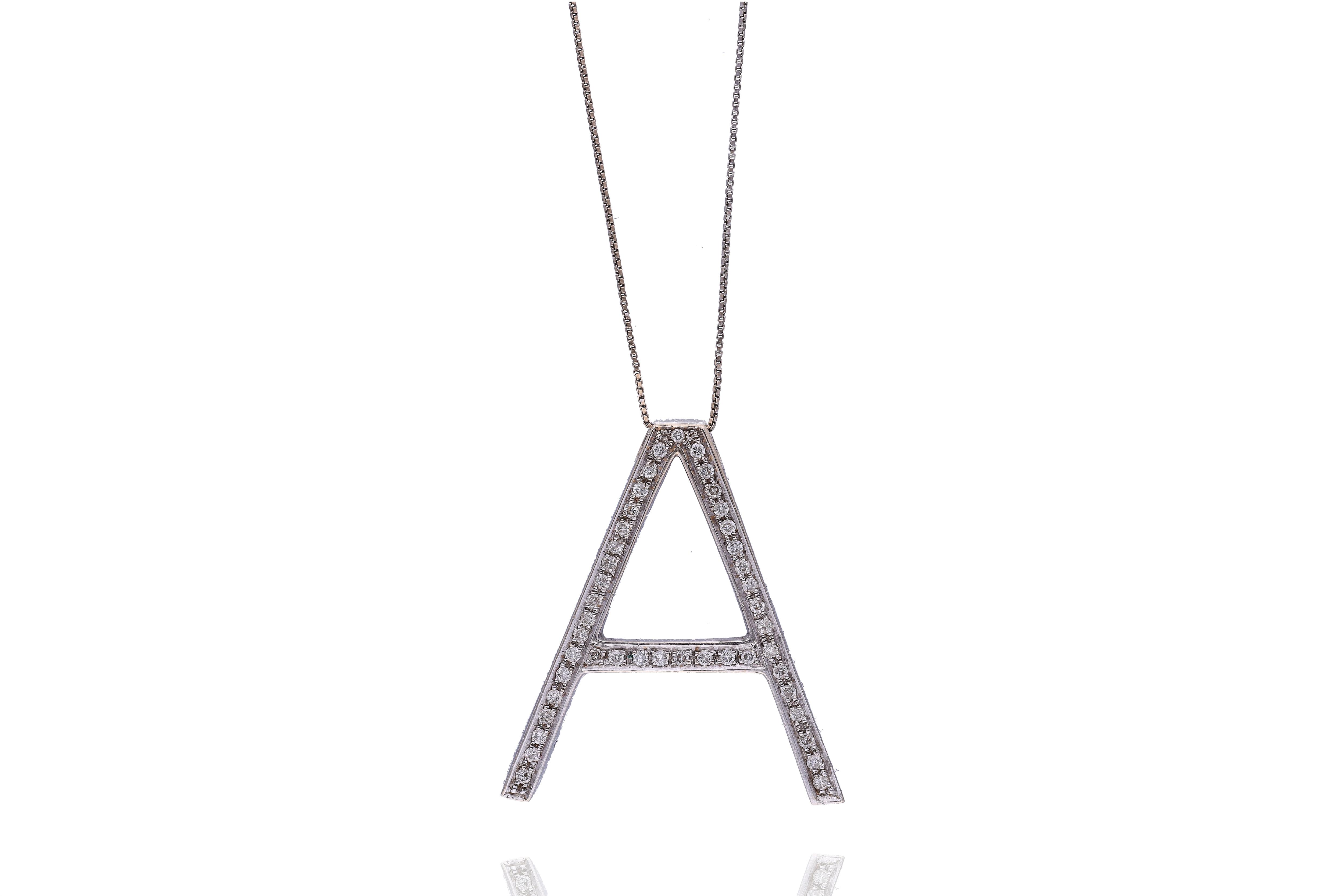 Collana con pendente con diamanti - Asta Preziosi