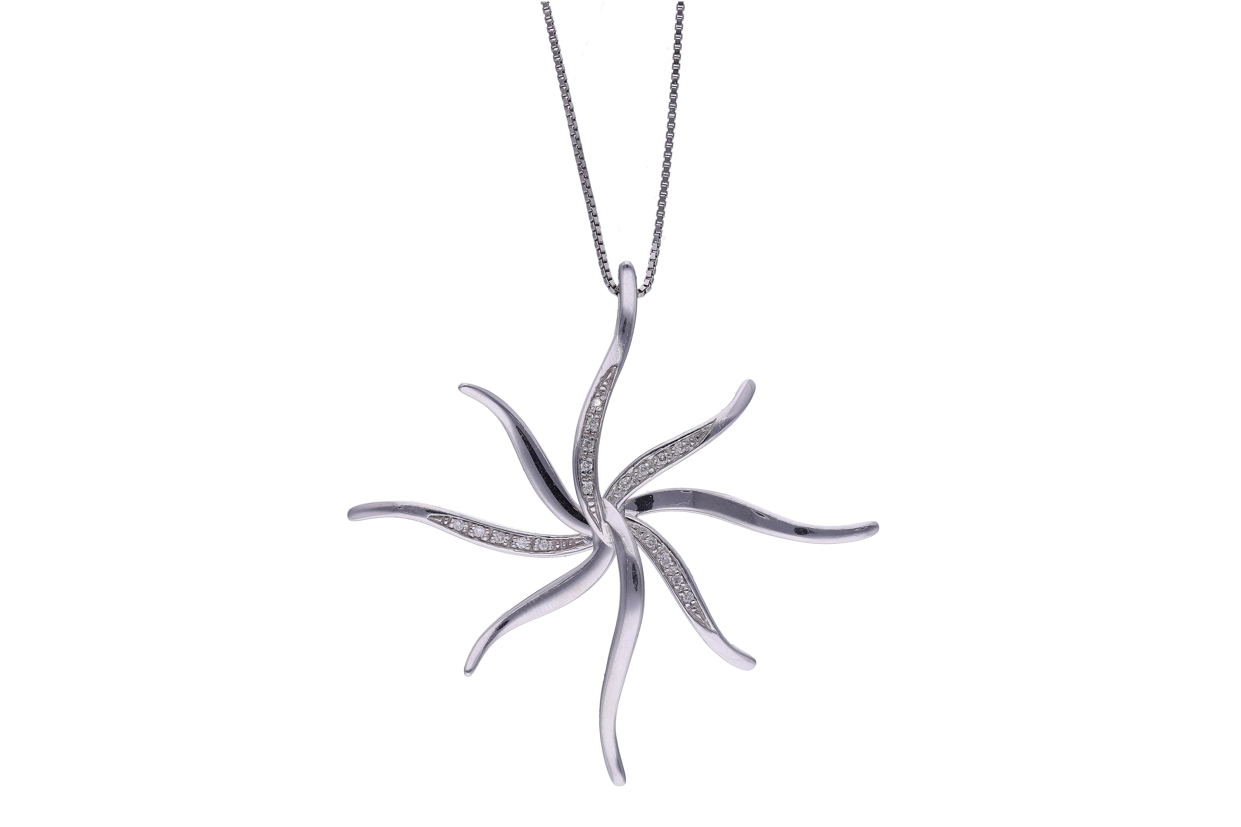 Comete gioielli, collana con ciondolo con diamanti - Asta Preziosi