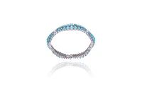 Bracciale con turchesi trattati, pietre e diamanti - Asta Preziosi Bracciale con turchesi trattati, pietre e diamanti - Asta Preziosi
