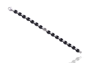 Bracciale con diamanti in oro e ceramica - Asta Preziosi Bracciale con diamanti in oro e ceramica - Asta Preziosi