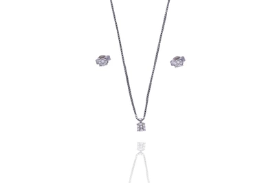 Salvini collana con diamante, orecchini con diamanti - Asta Preziosi Salvini collana con diamante, orecchini con diamanti - Asta Preziosi