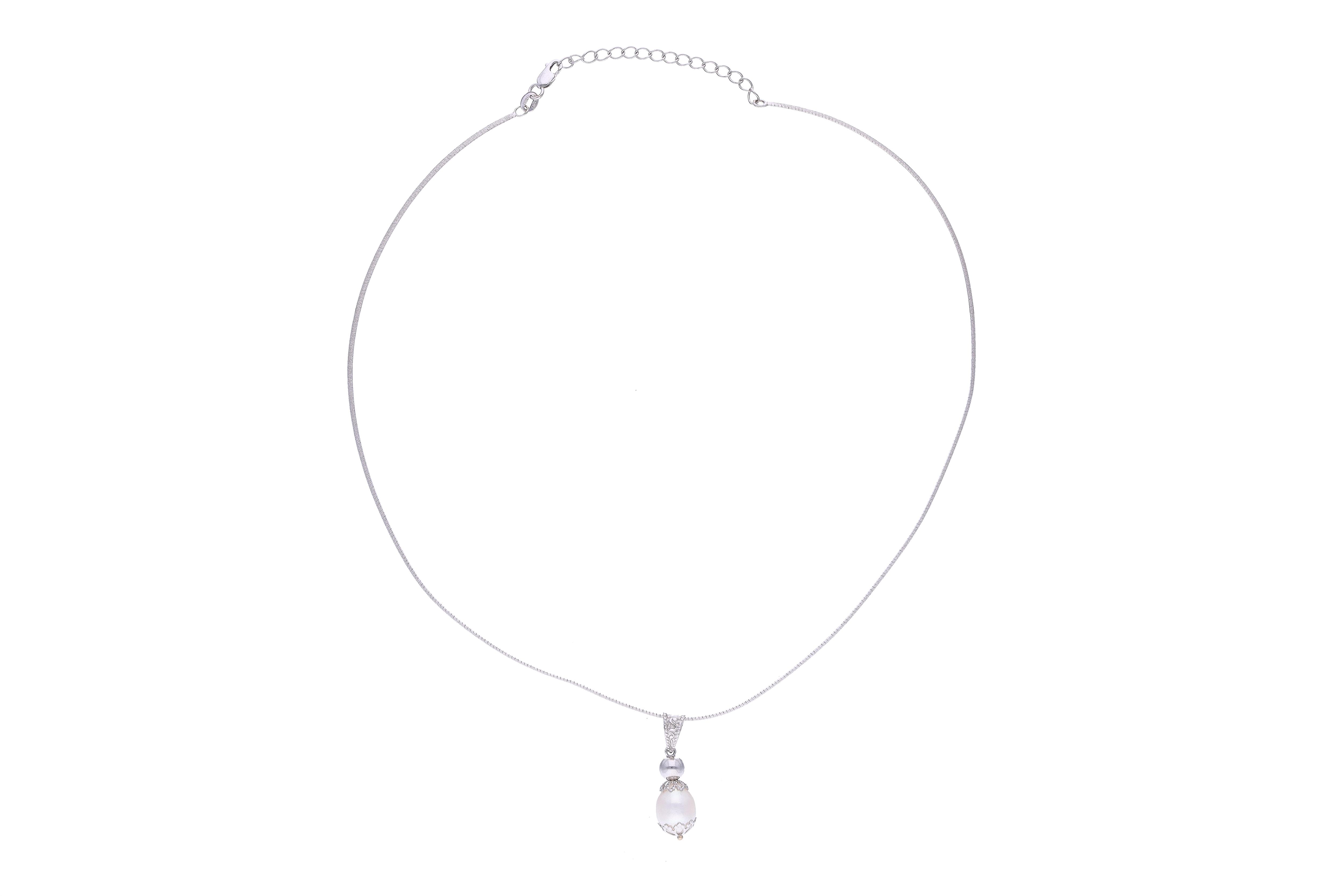 Collana con ciondolo con perla coltivata - Asta Preziosi