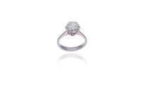 Anello con diamante - Asta Preziosi