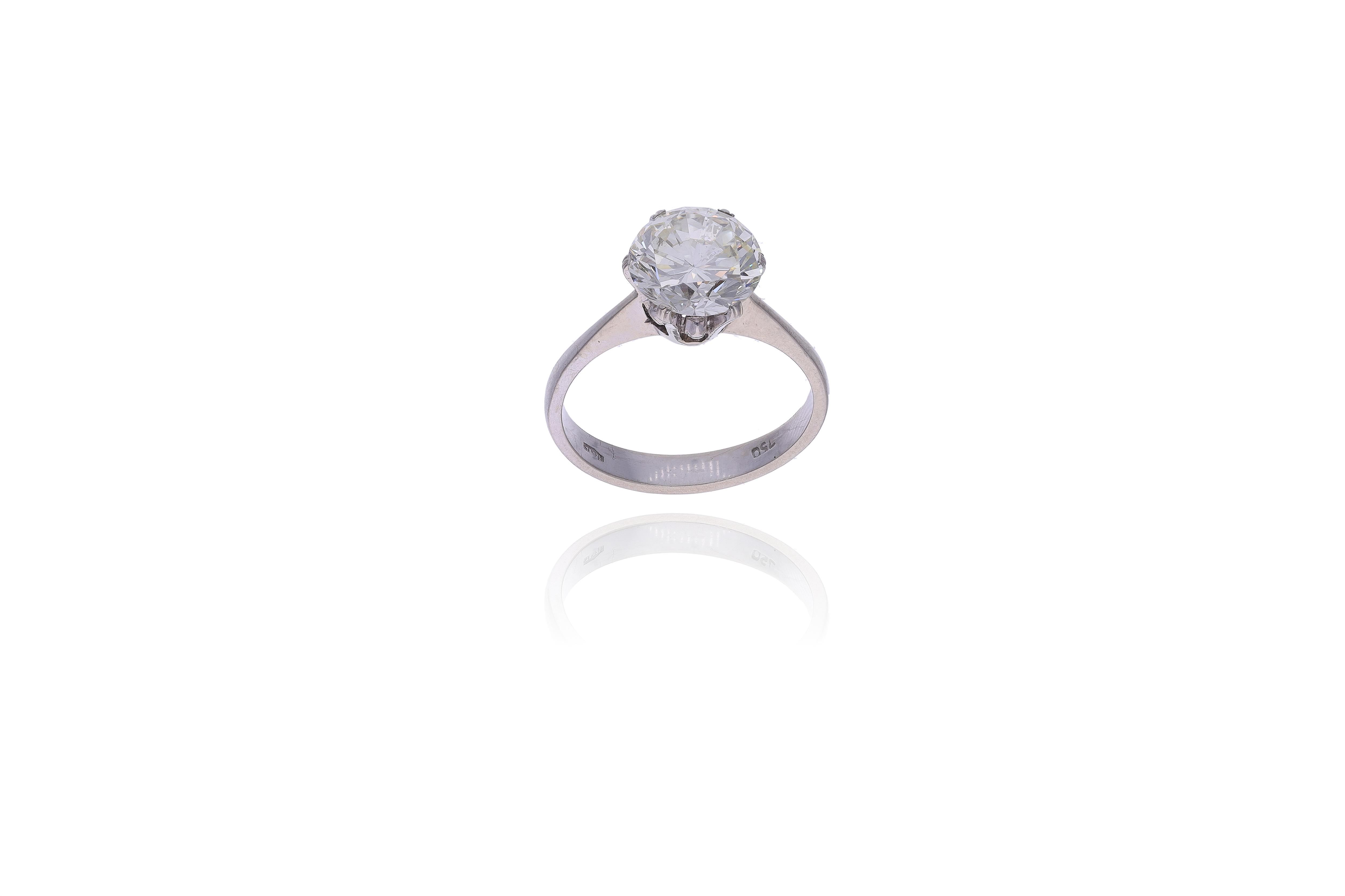 Anello con diamante - Asta Preziosi