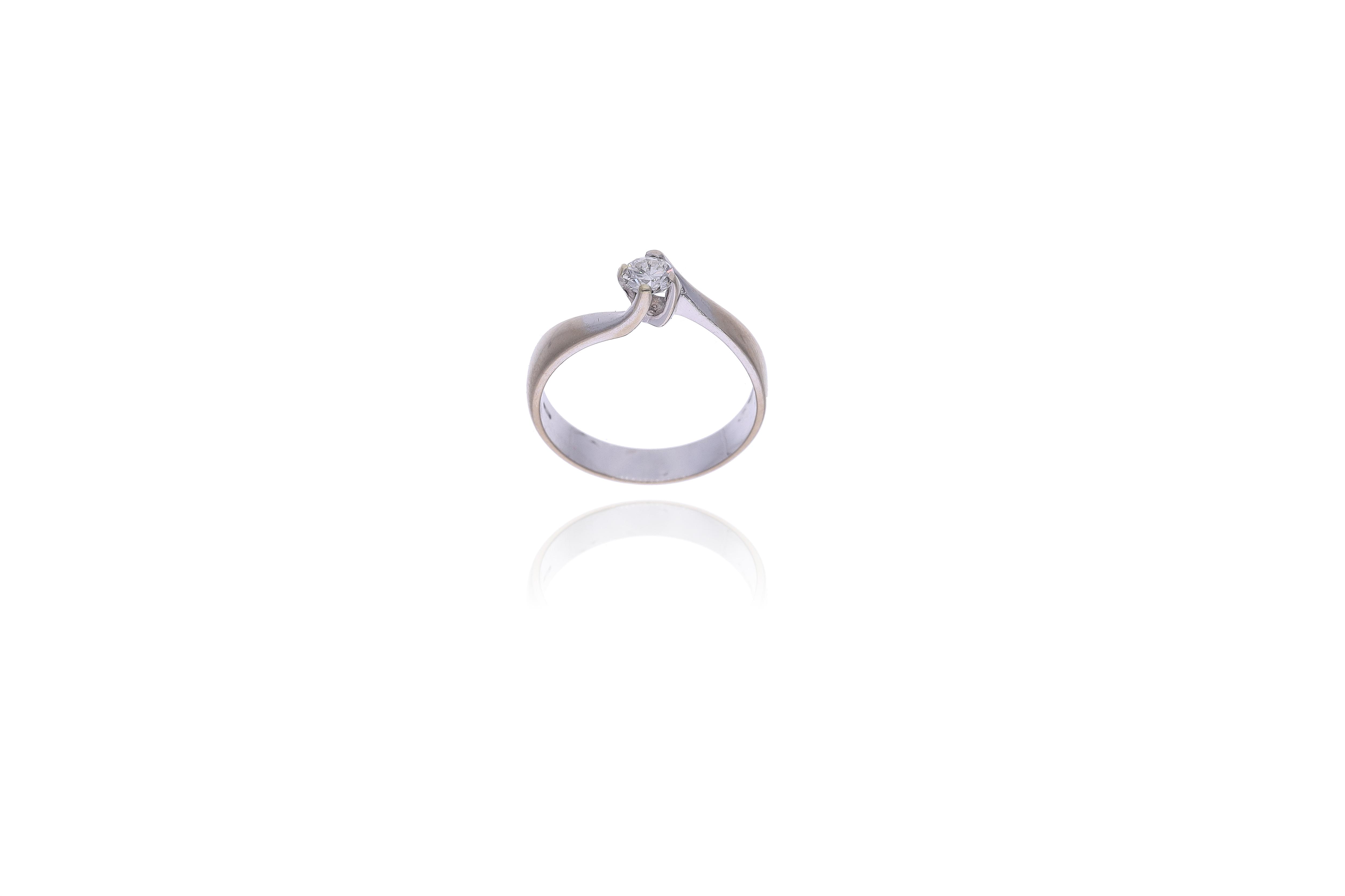 Anello con diamante - Asta Preziosi