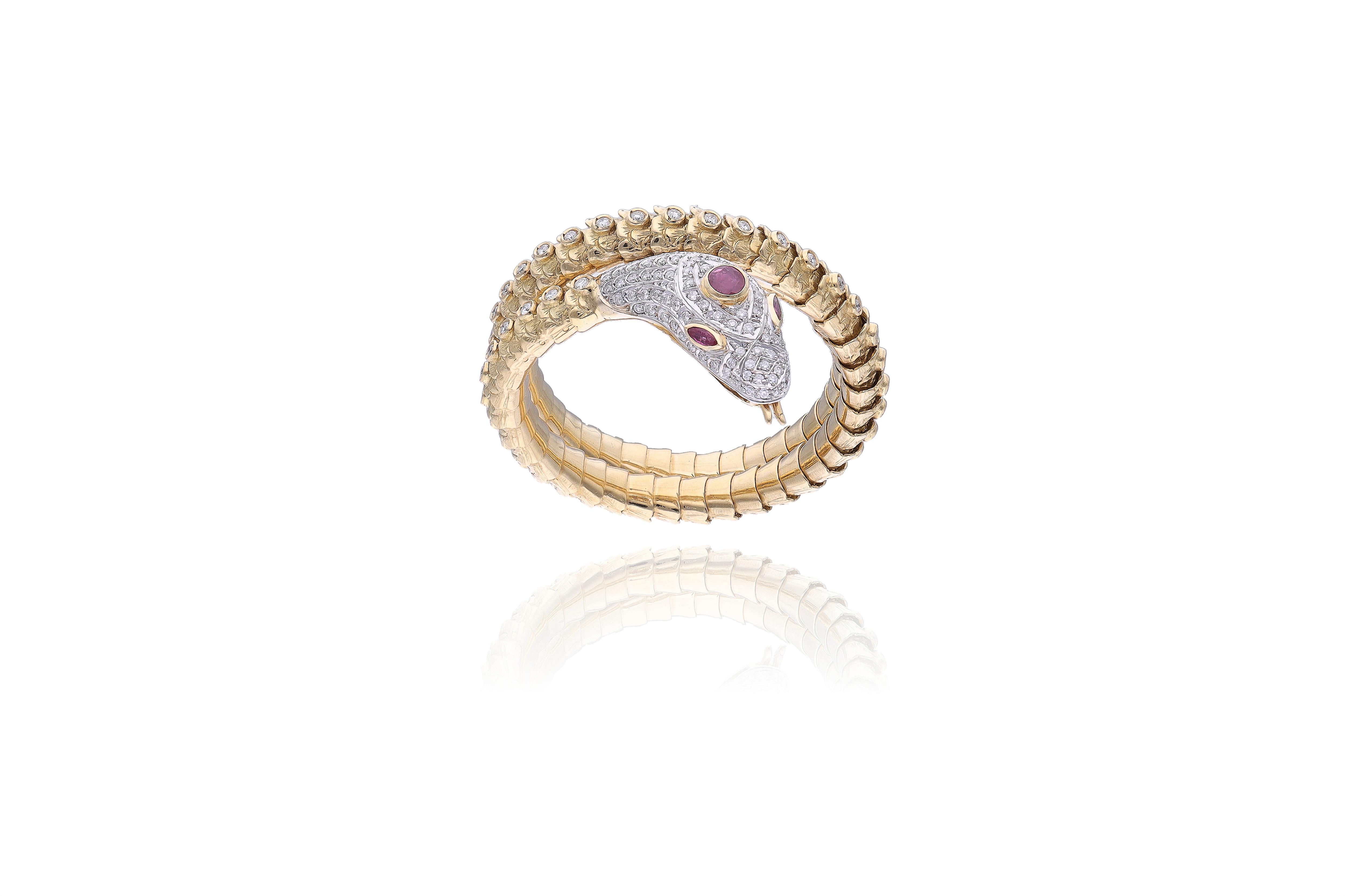 Bracciale con diamanti e rubini - Asta Preziosi