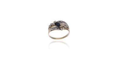 Anello con zaffiro e diamanti - Asta Preziosi