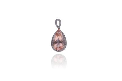 Ciondolo con berillo rosa e diamanti - Asta Preziosi Ciondolo con berillo rosa e diamanti - Asta Preziosi