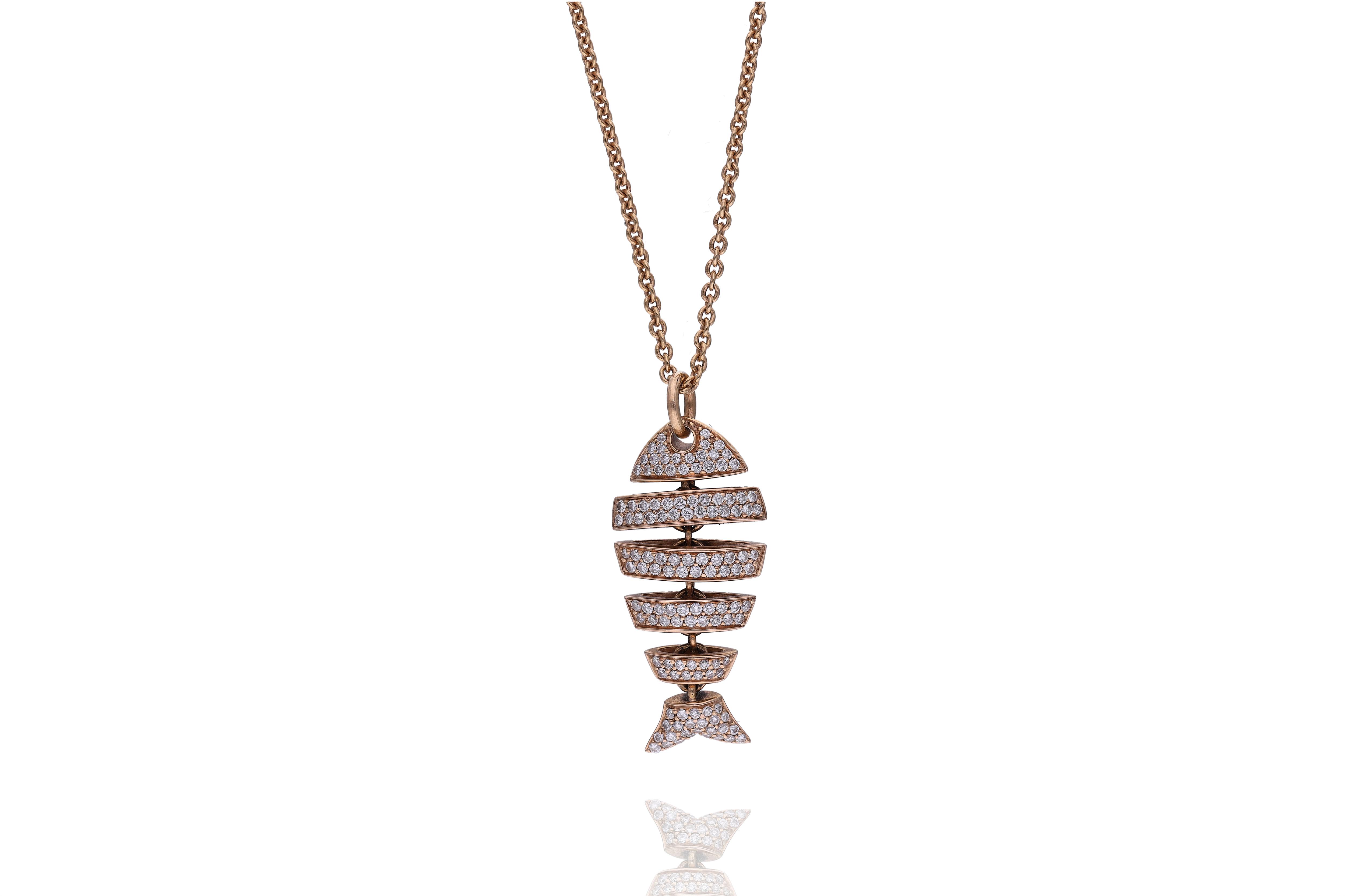 Collana e pendente con diamanti - Asta Preziosi