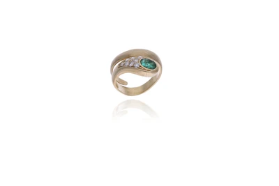 Anello con smeraldo e diamanti - Asta Preziosi Anello con smeraldo e diamanti - Asta Preziosi