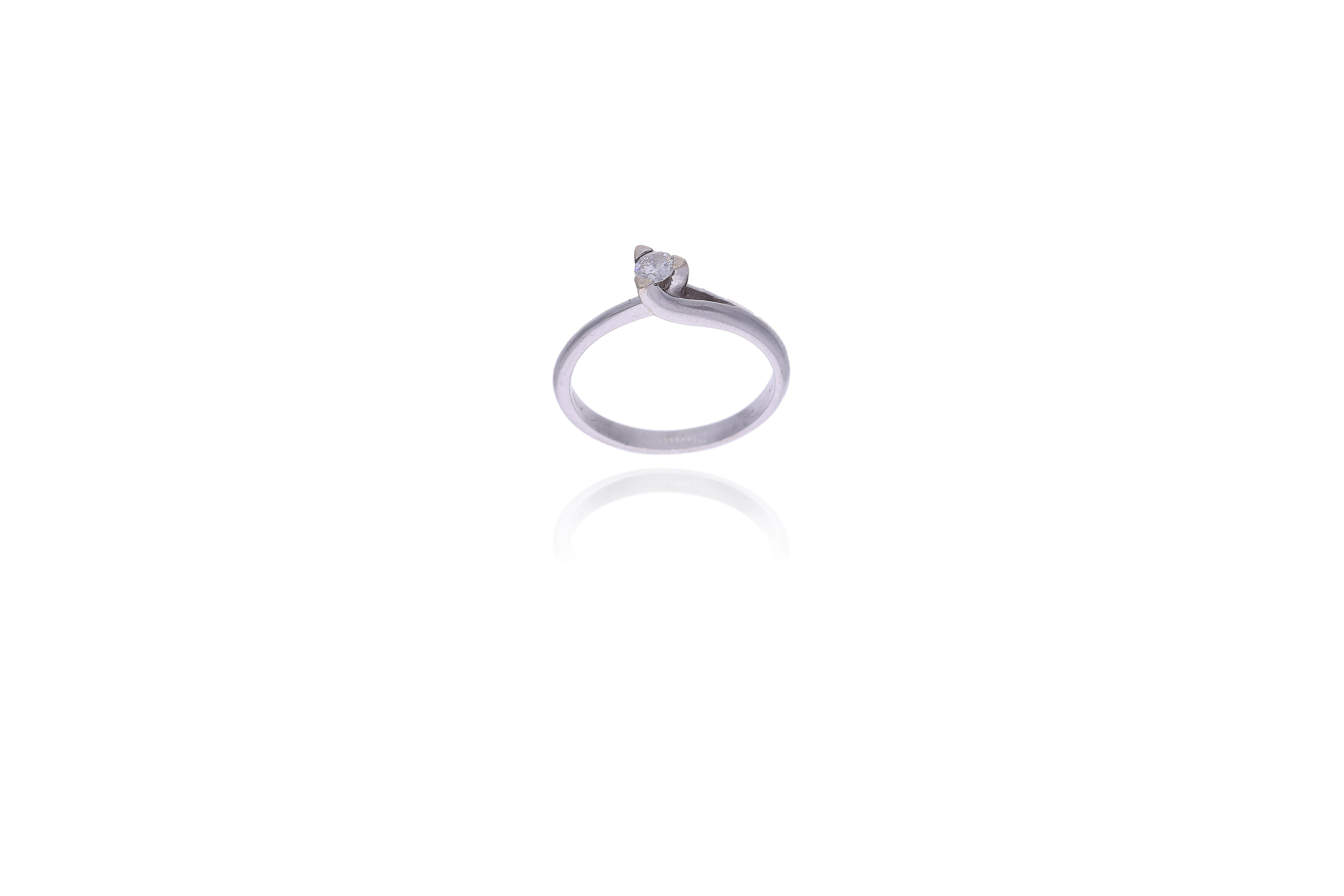 Anello con diamante - Asta Preziosi