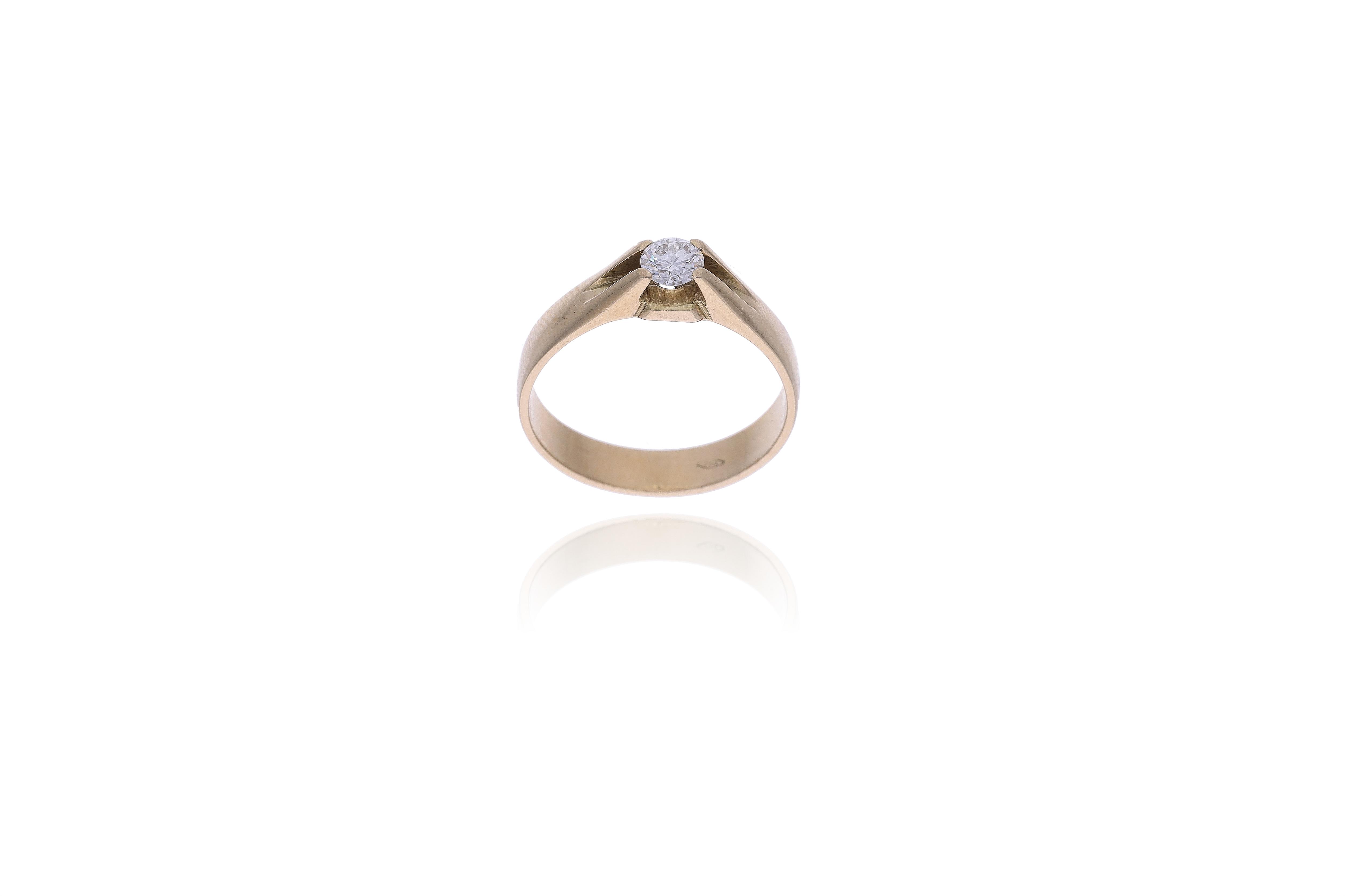 Anello con diamante - Asta Preziosi