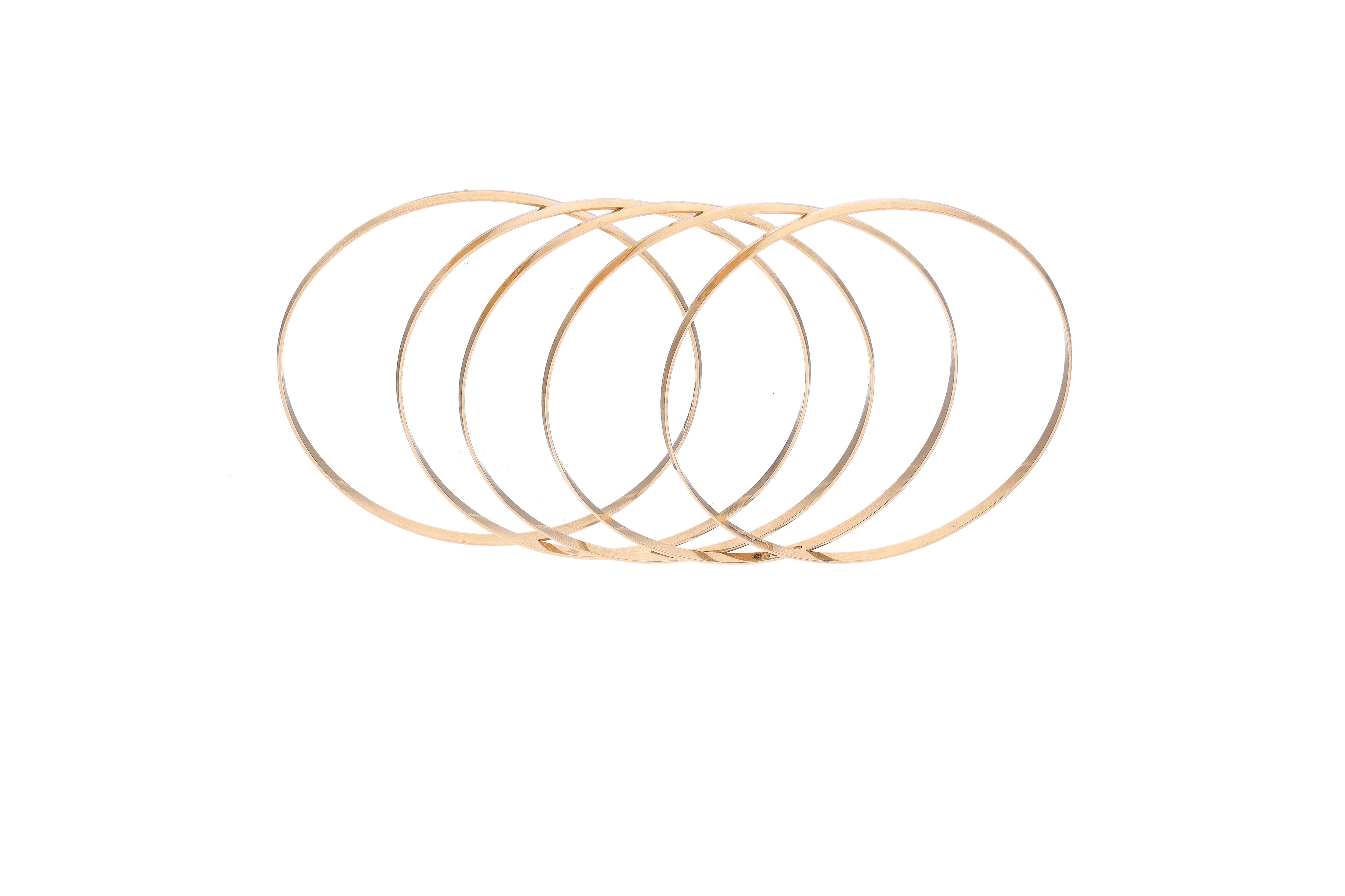 Cinque bracciali in oro - Asta Preziosi