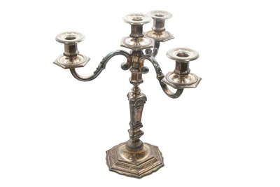 Greggio, candelabro in argento - Asta Preziosi