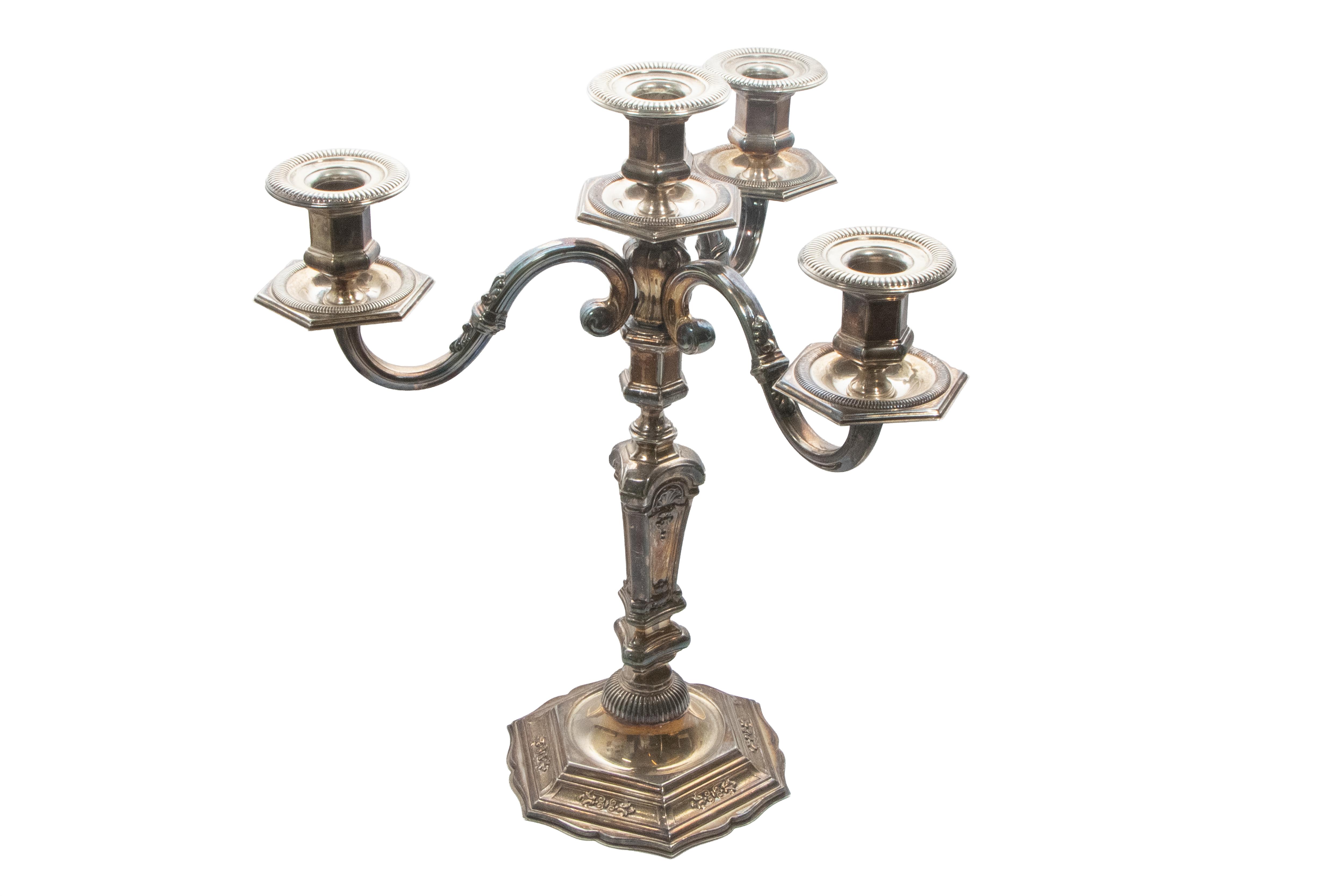 Greggio, candelabro in argento - Asta Preziosi