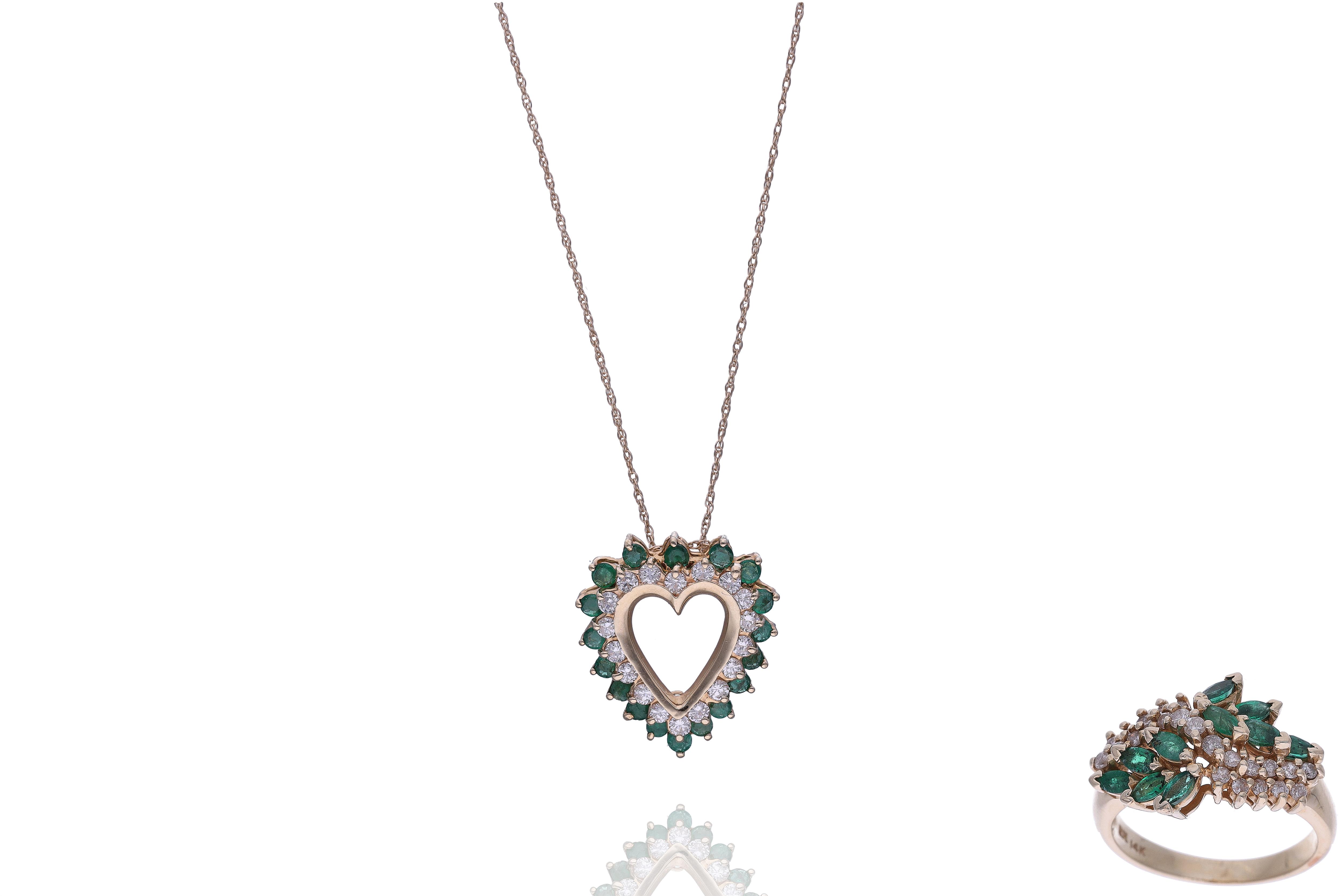 Parure con smeraldi e diamanti - Asta Preziosi