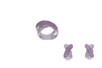 Parure con diamanti e pietre - Asta Preziosi Parure con diamanti e pietre - Asta Preziosi