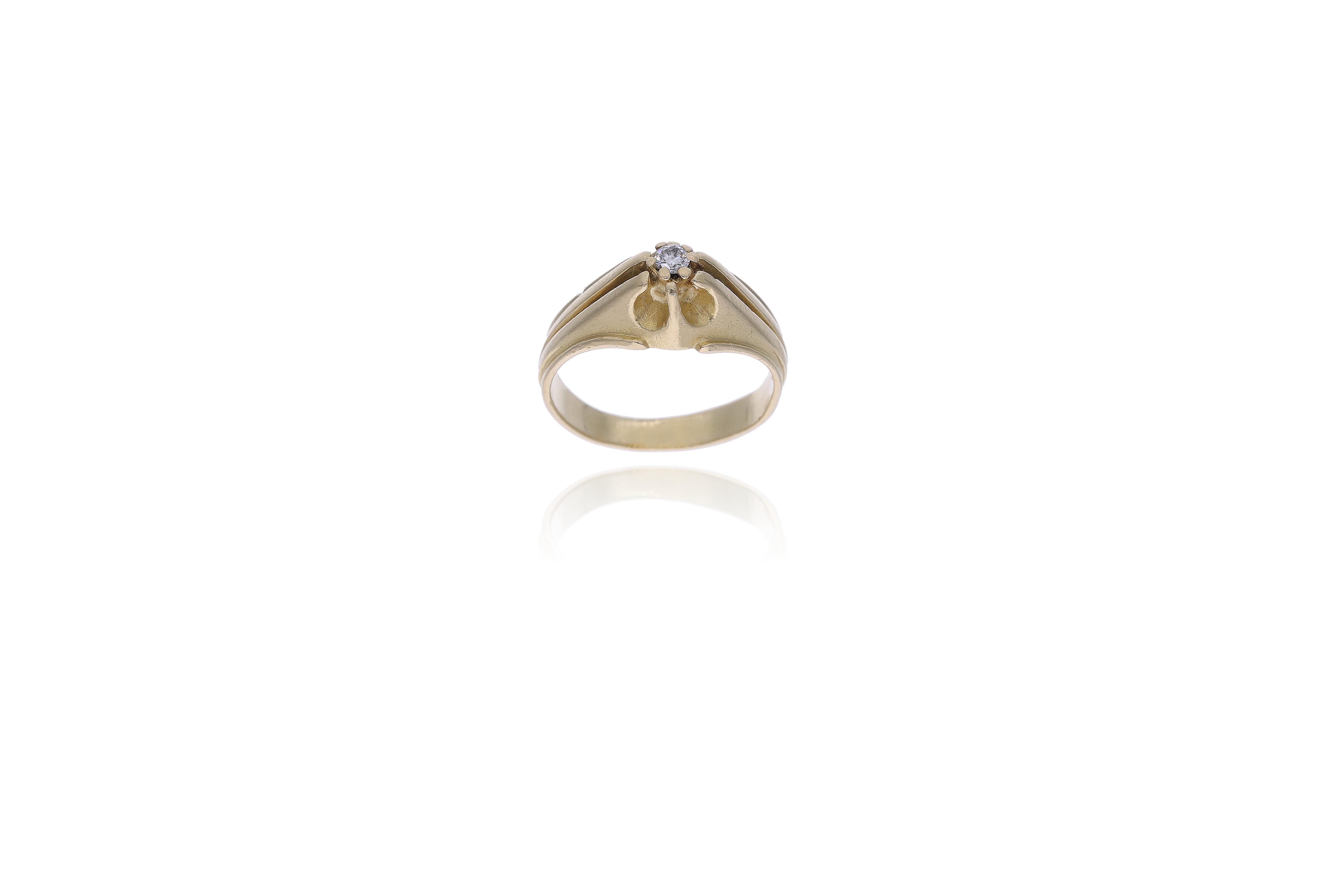 Anello con diamante - Asta Preziosi