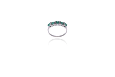 Anello con diamanti e smeraldi - Asta Preziosi Anello con diamanti e smeraldi - Asta Preziosi