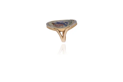 Anello con smalto e diamanti - Asta Preziosi Anello con smalto e diamanti - Asta Preziosi