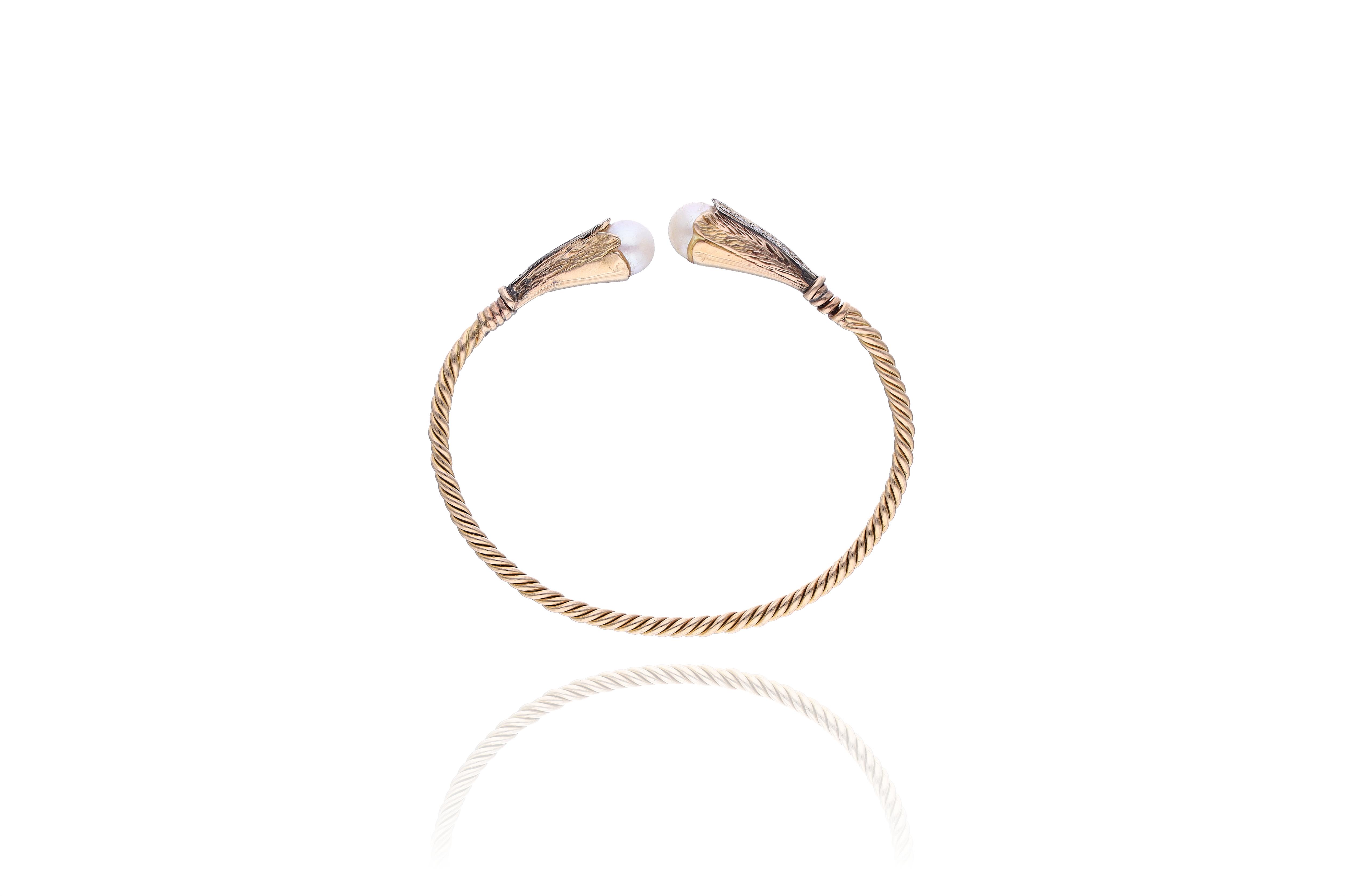 Bracciale con diamanti e perle coltivate - Asta Preziosi