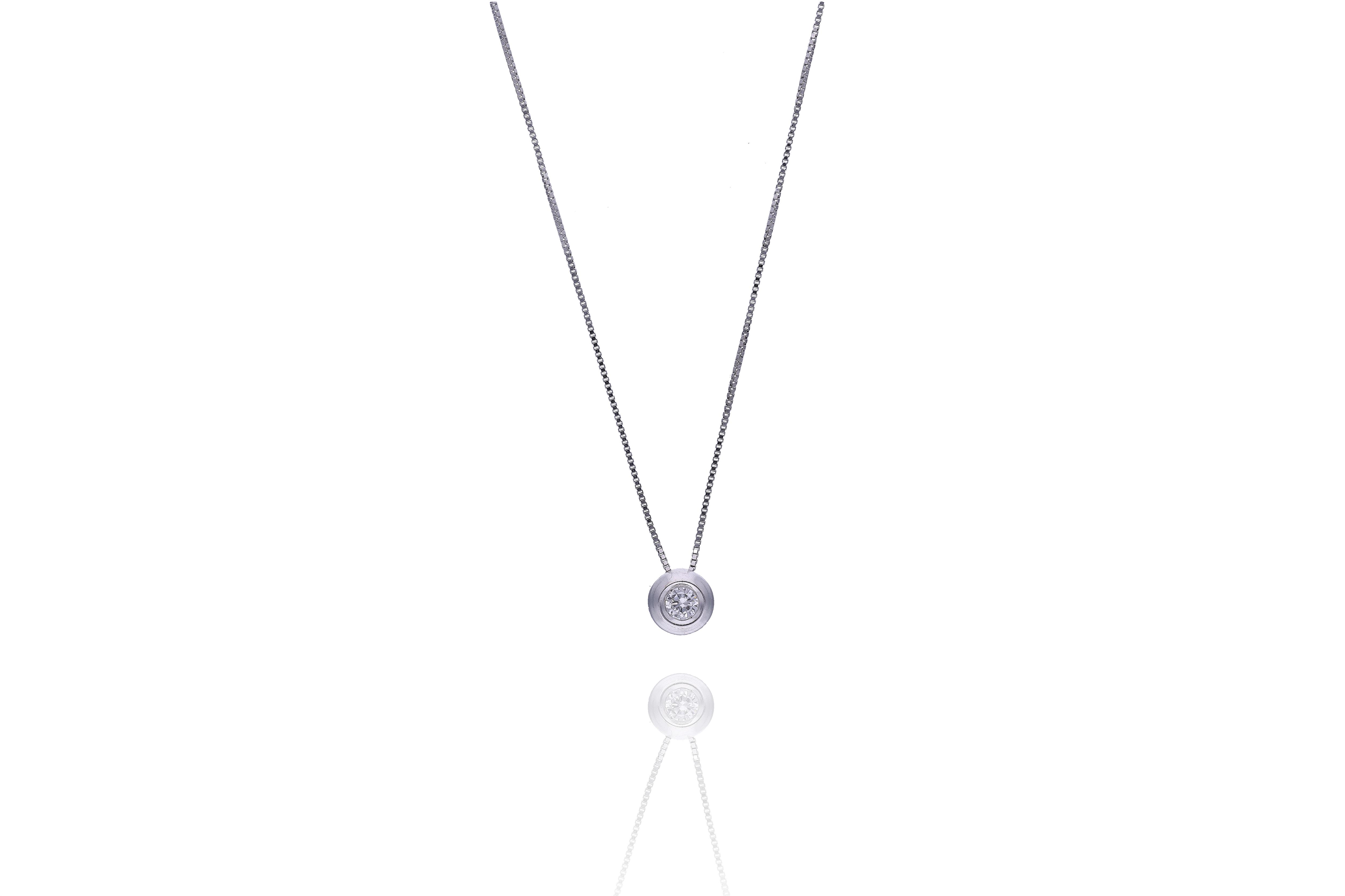 Collana con diamante - Asta Preziosi