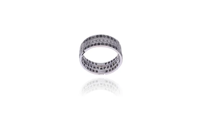 Anello con diamanti, diamanti neri e pietre - Asta Preziosi Anello con diamanti, diamanti neri e pietre - Asta Preziosi