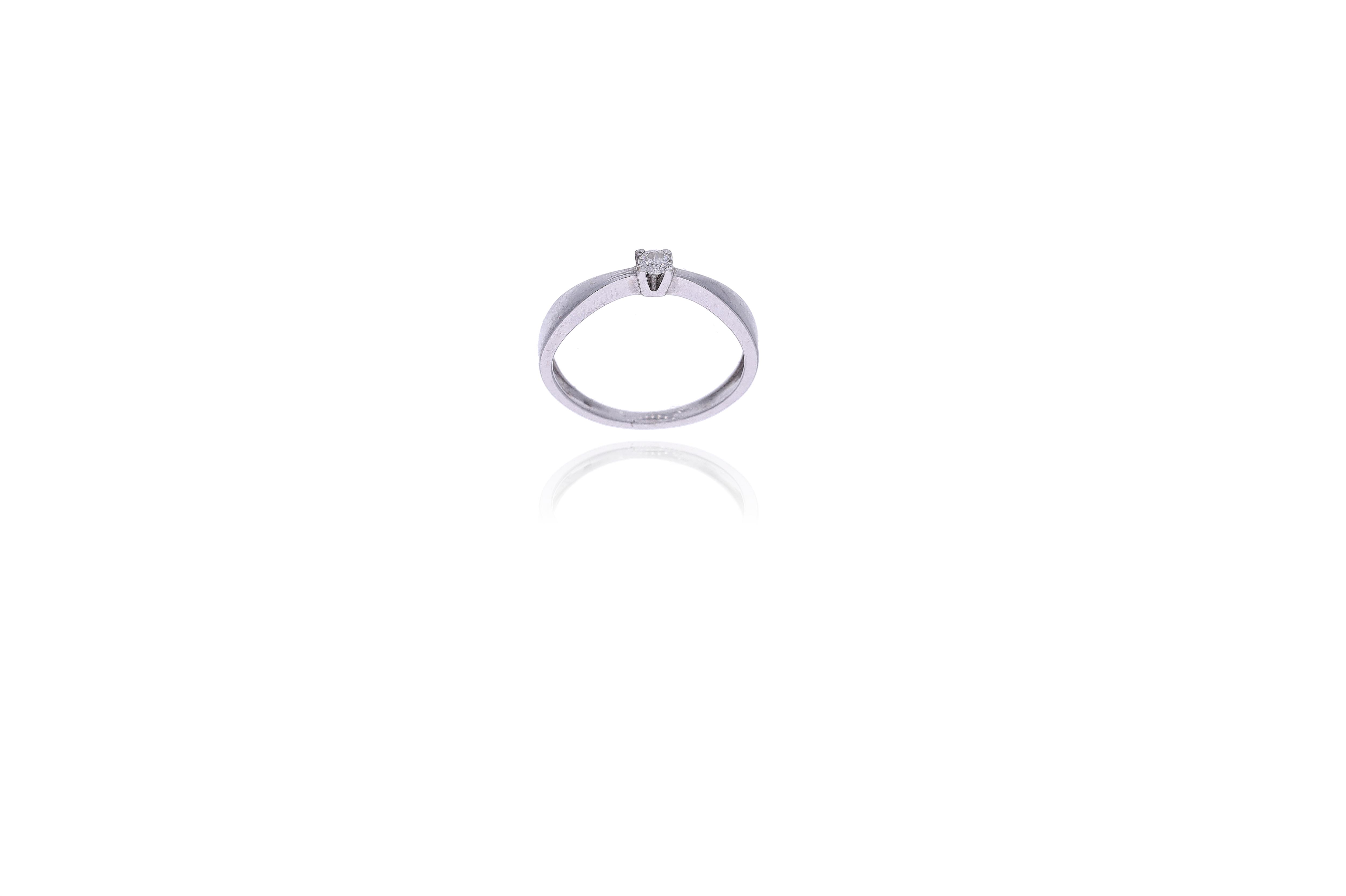 Anello con diamante - Asta Preziosi