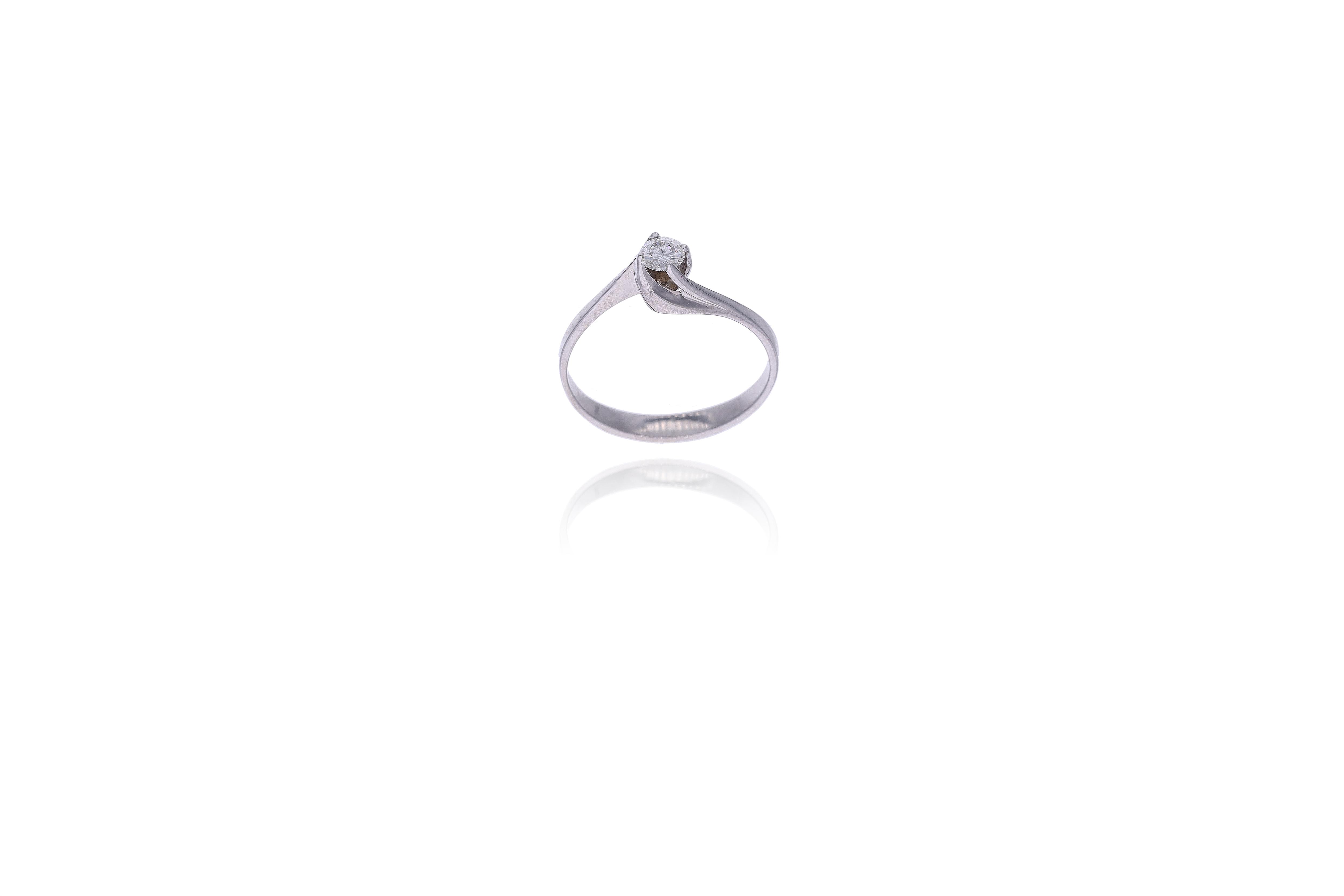Anello con diamante - Asta Preziosi