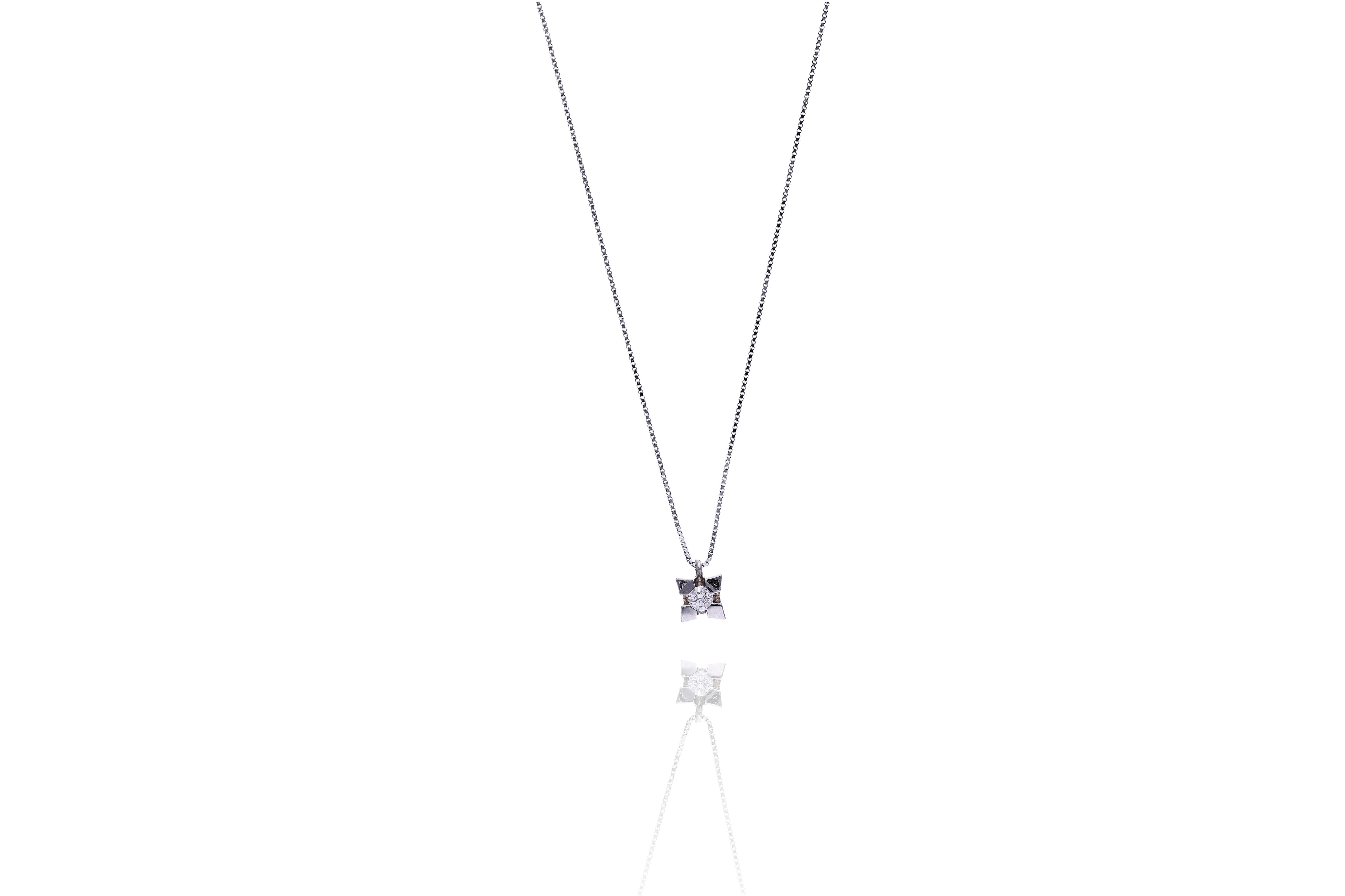 Collana con diamante - Asta Preziosi