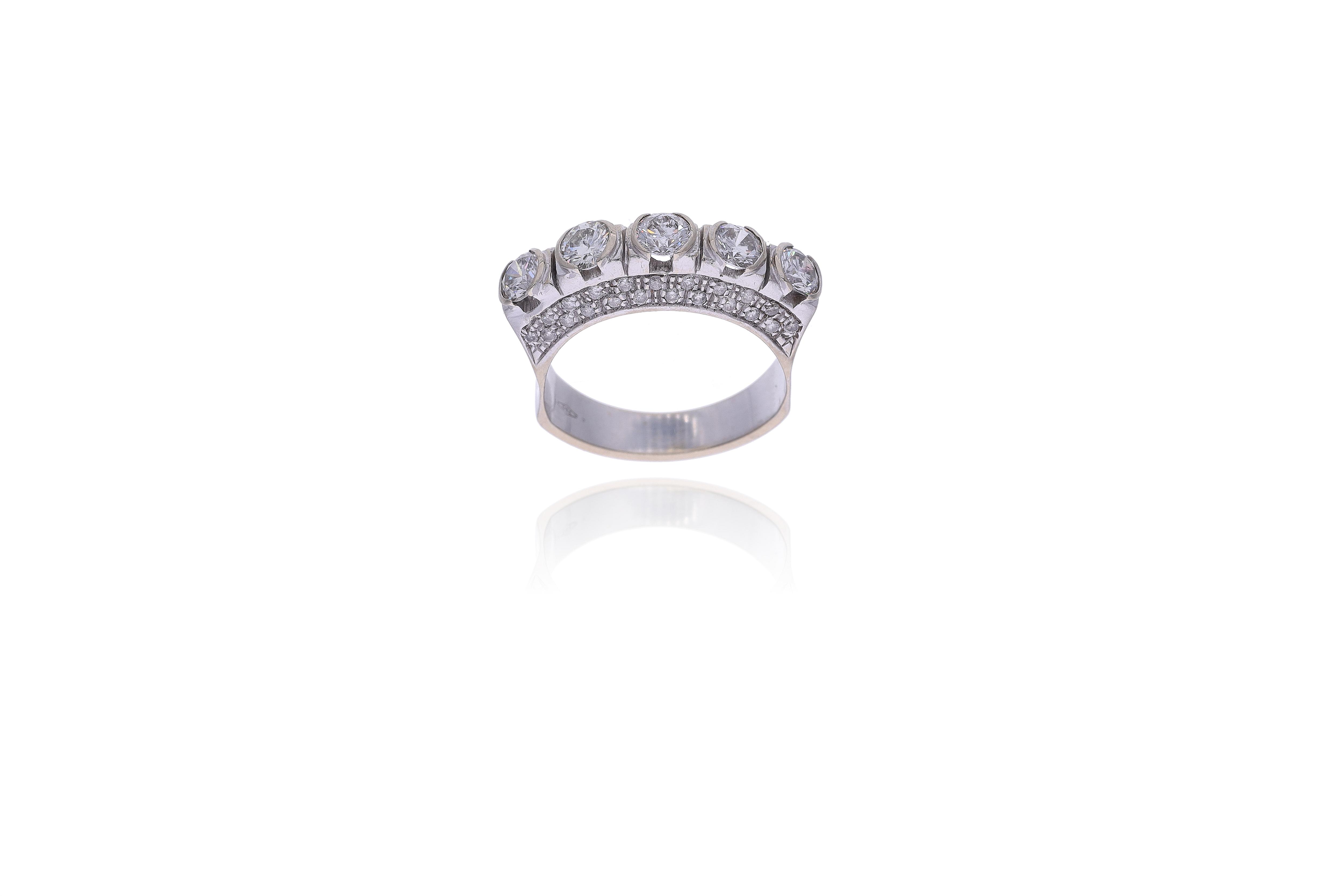 Anello con diamanti - Asta Preziosi