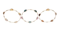 Tre bracciali con quarzi e tormaline - Asta Preziosi